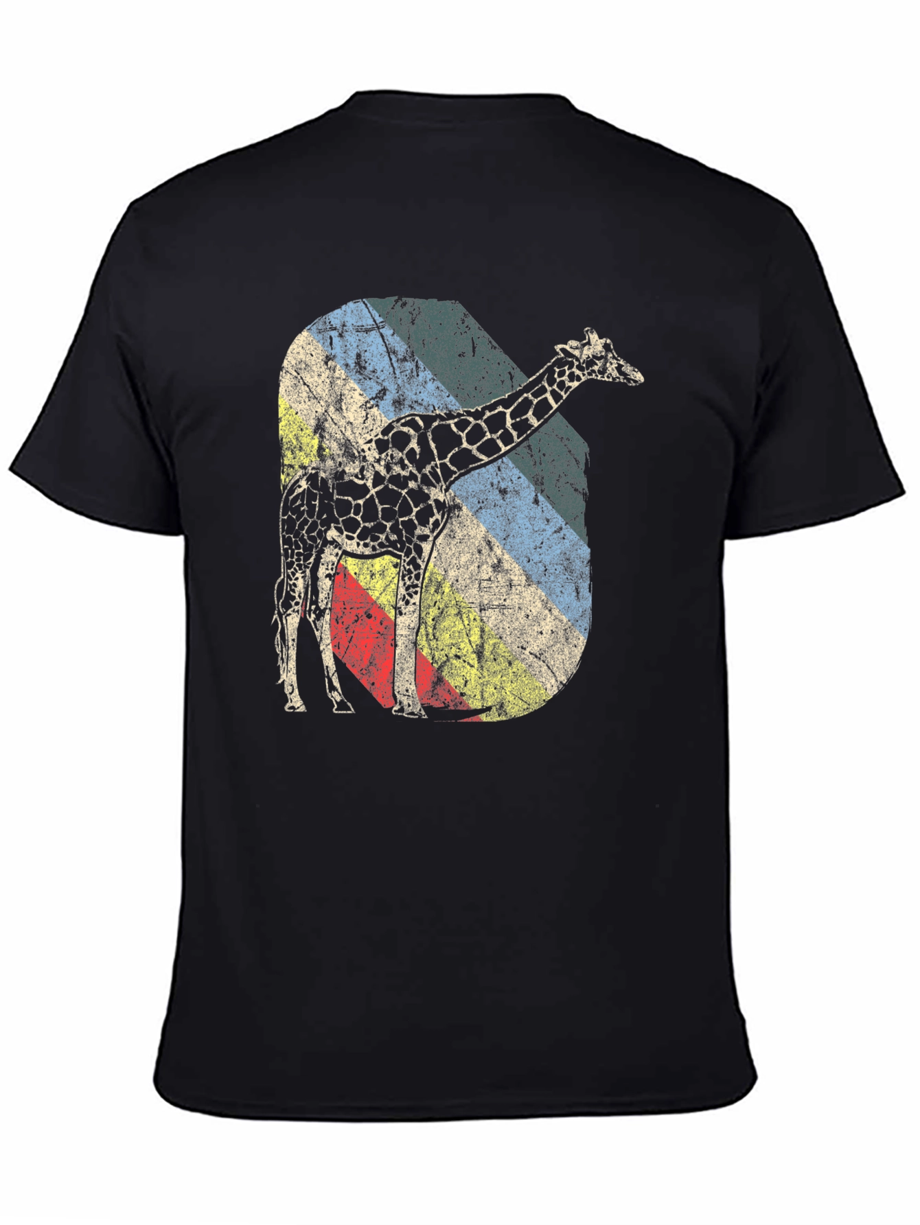 Retro Giraffe Graphic Tee - Unique Design