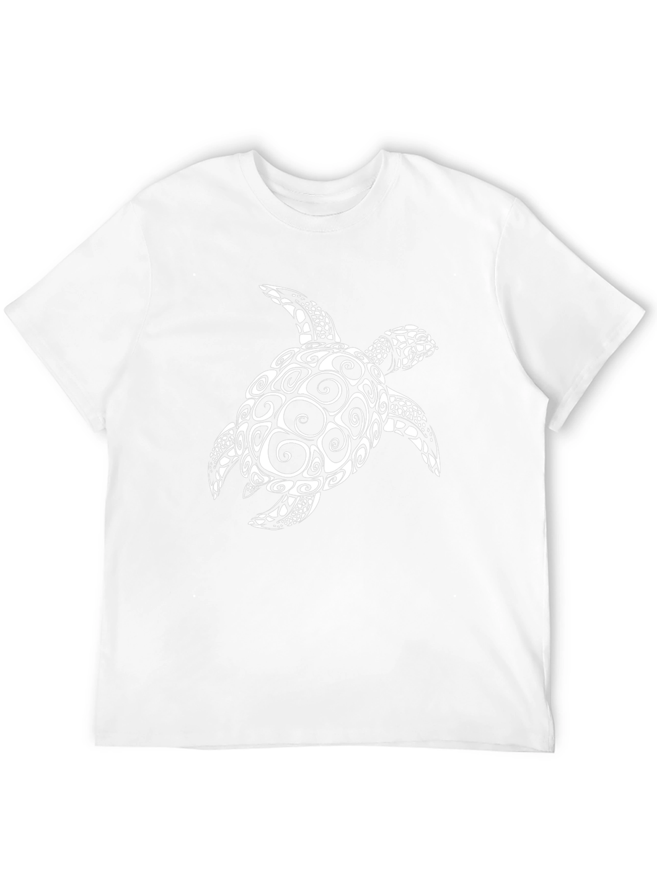 Tribal Sea Turtle Graphic Tee - Black