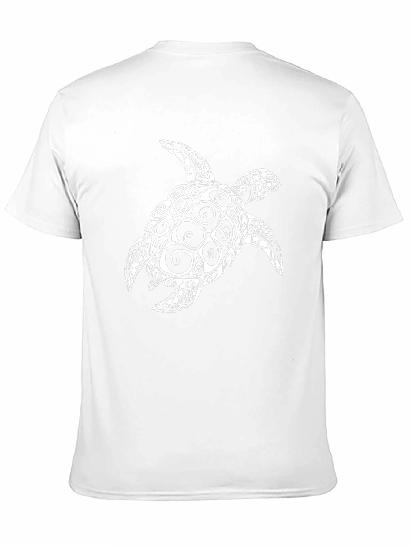 Tribal Sea Turtle Graphic Tee - Black