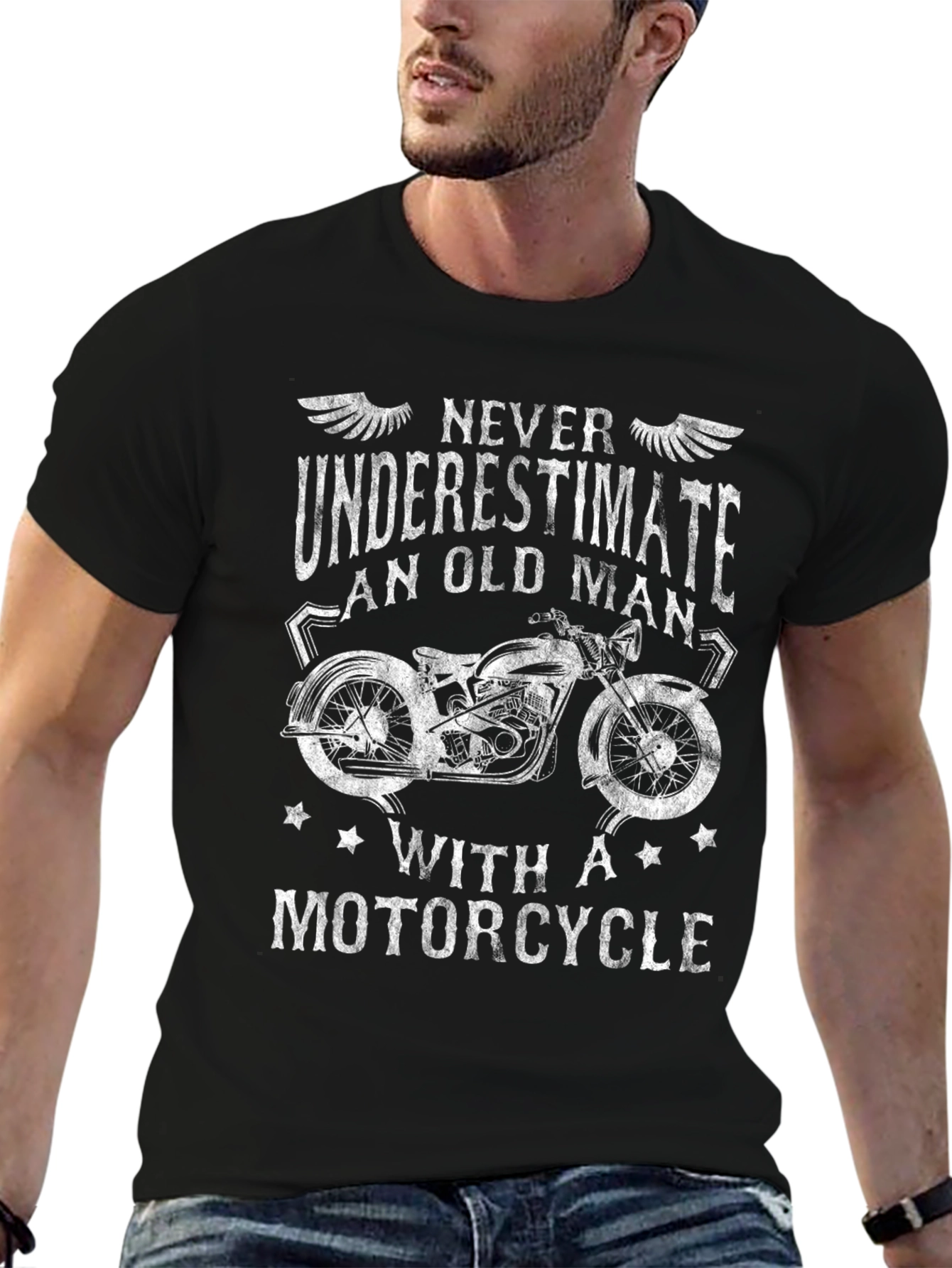 Never Underestimate Old Man T-Shirt