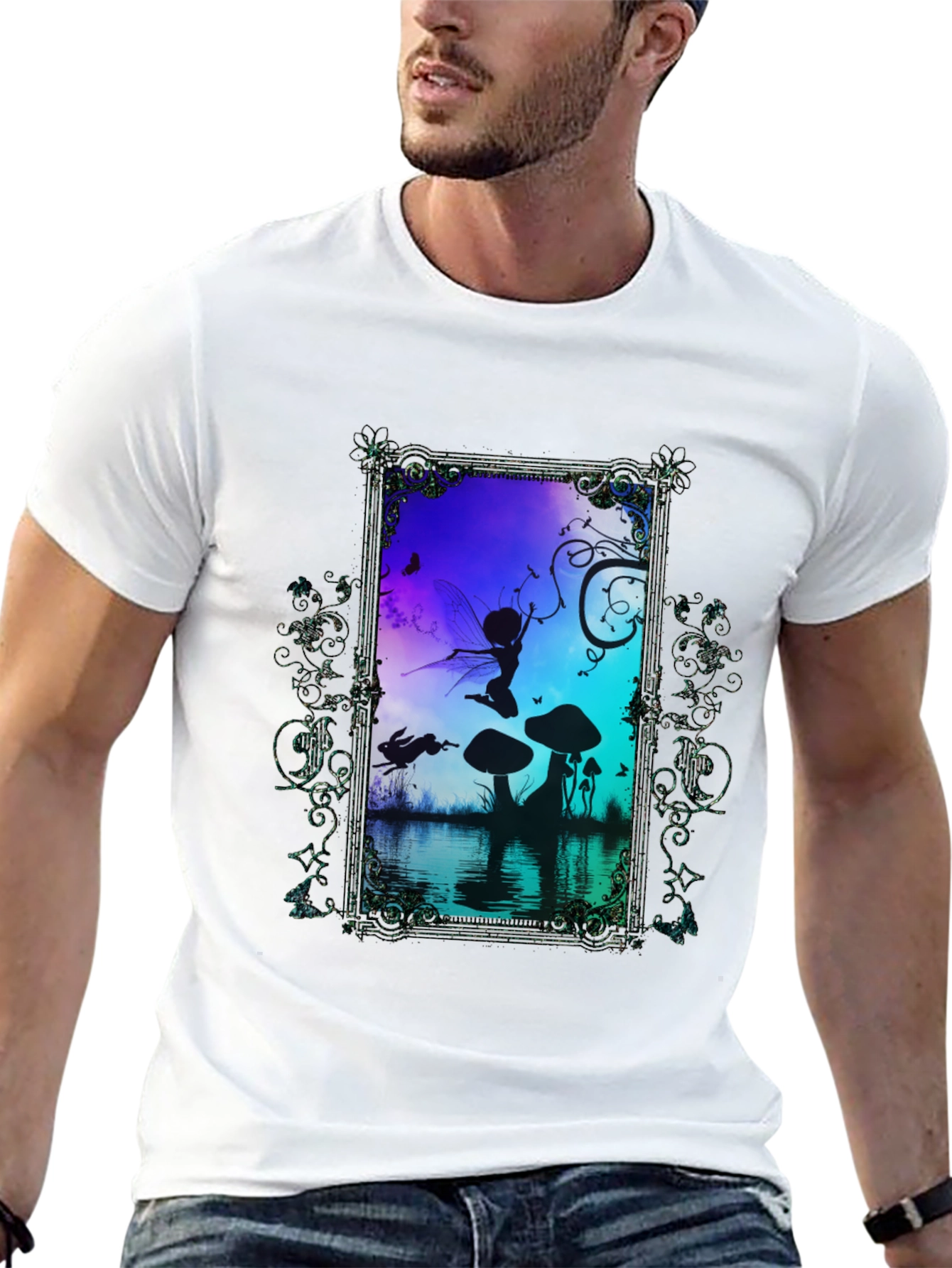 Fairy Silhouette Graphic T-Shirt