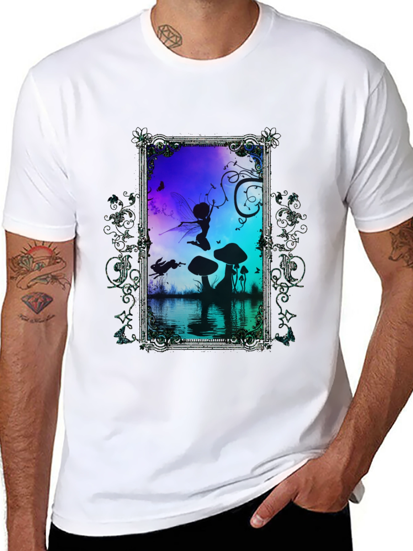 Fairy Silhouette Graphic T-Shirt
