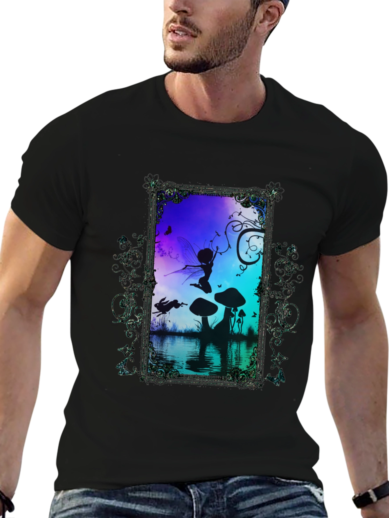 Fairy Silhouette Graphic T-Shirt