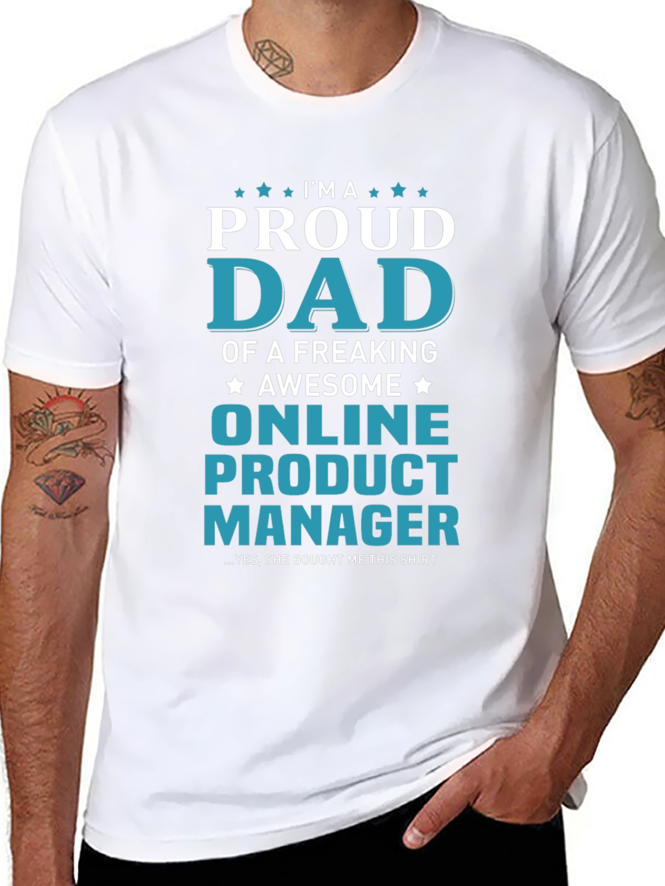 Proud Dad Online Product Manager T-Shirt