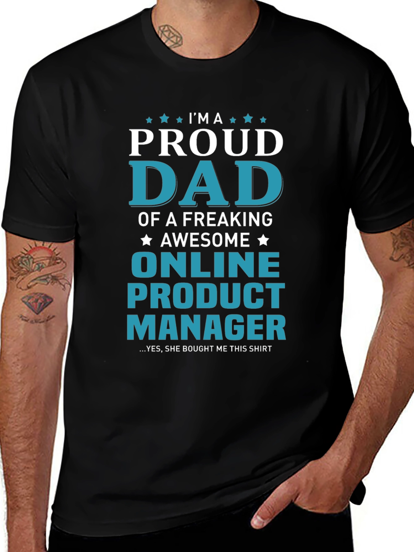 Proud Dad Online Product Manager T-Shirt