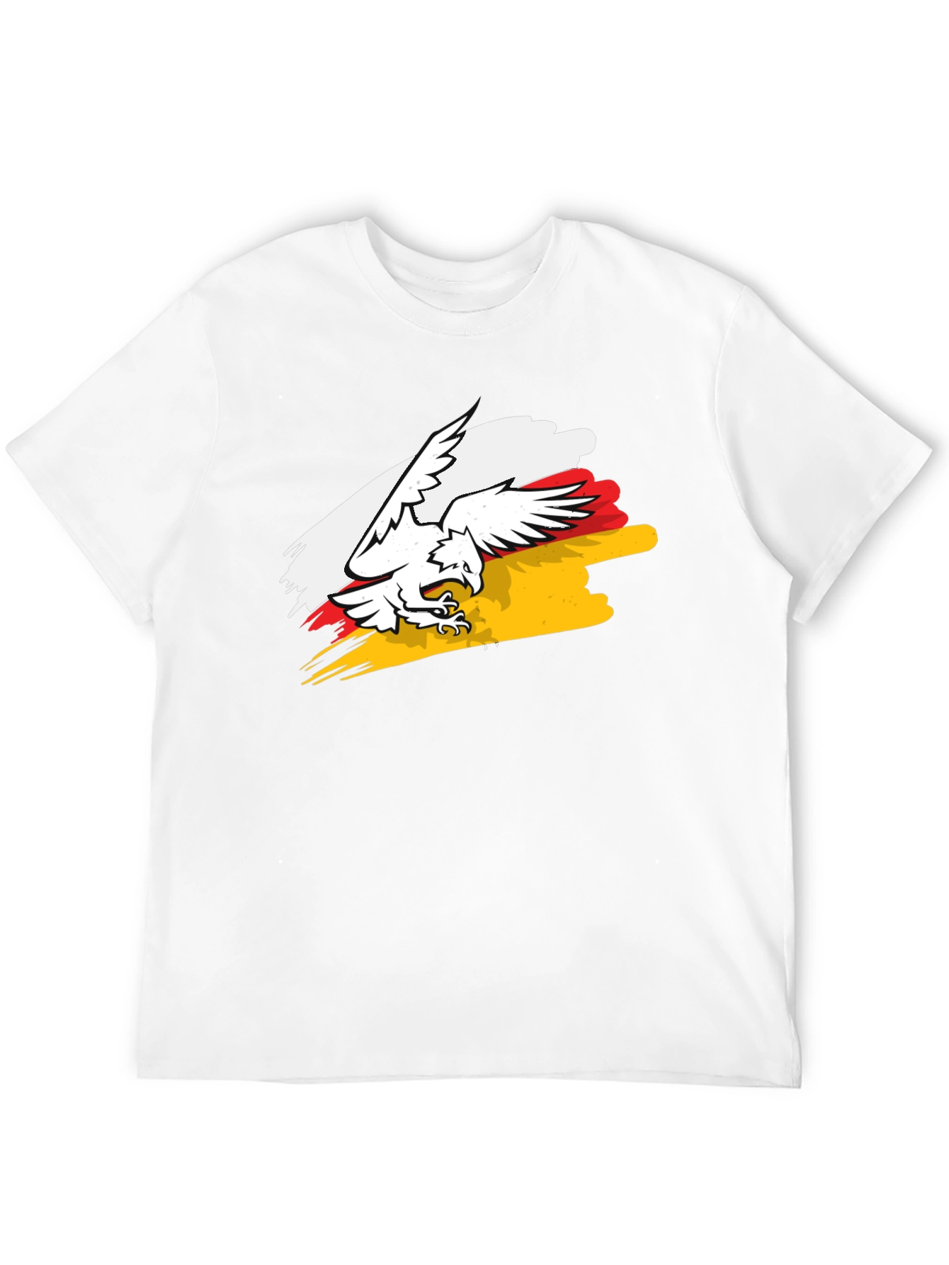 Eagle Crest Graphic Tee - Black Cotton T-Shirt
