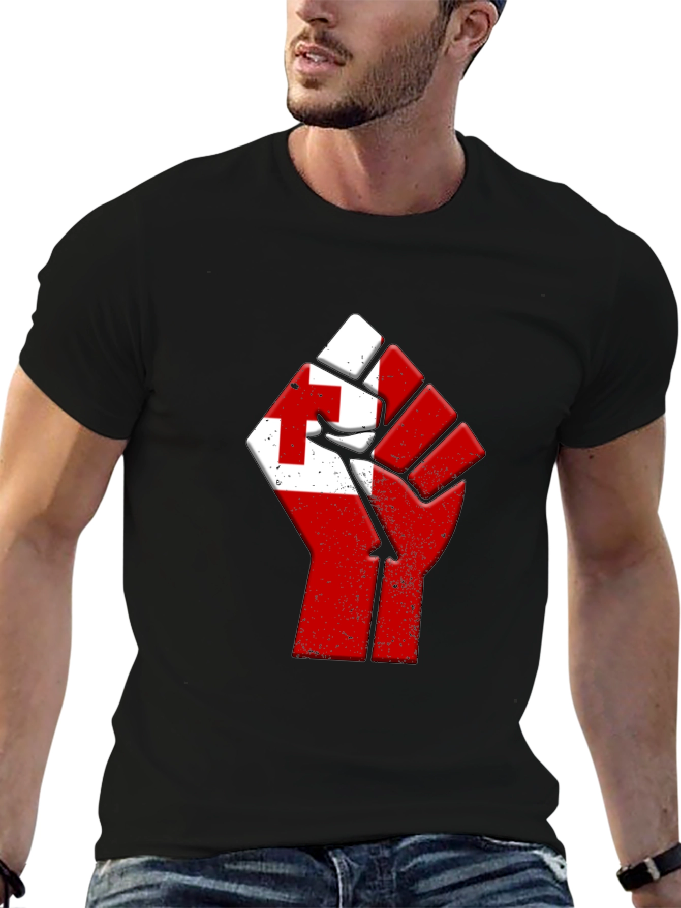 Tonga Flag Power Fist T-Shirt