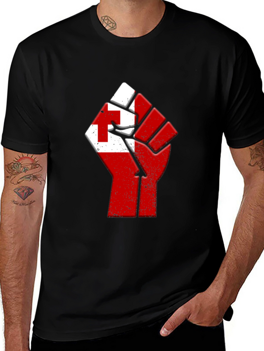 Tonga Flag Power Fist T-Shirt