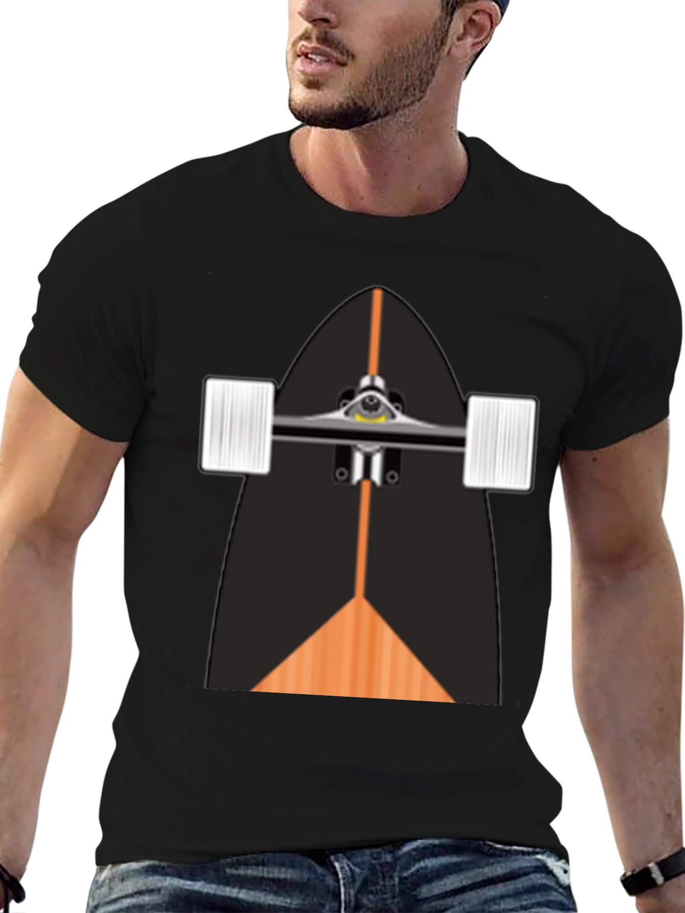 Skateboard Graphic T-Shirt - Cool Style