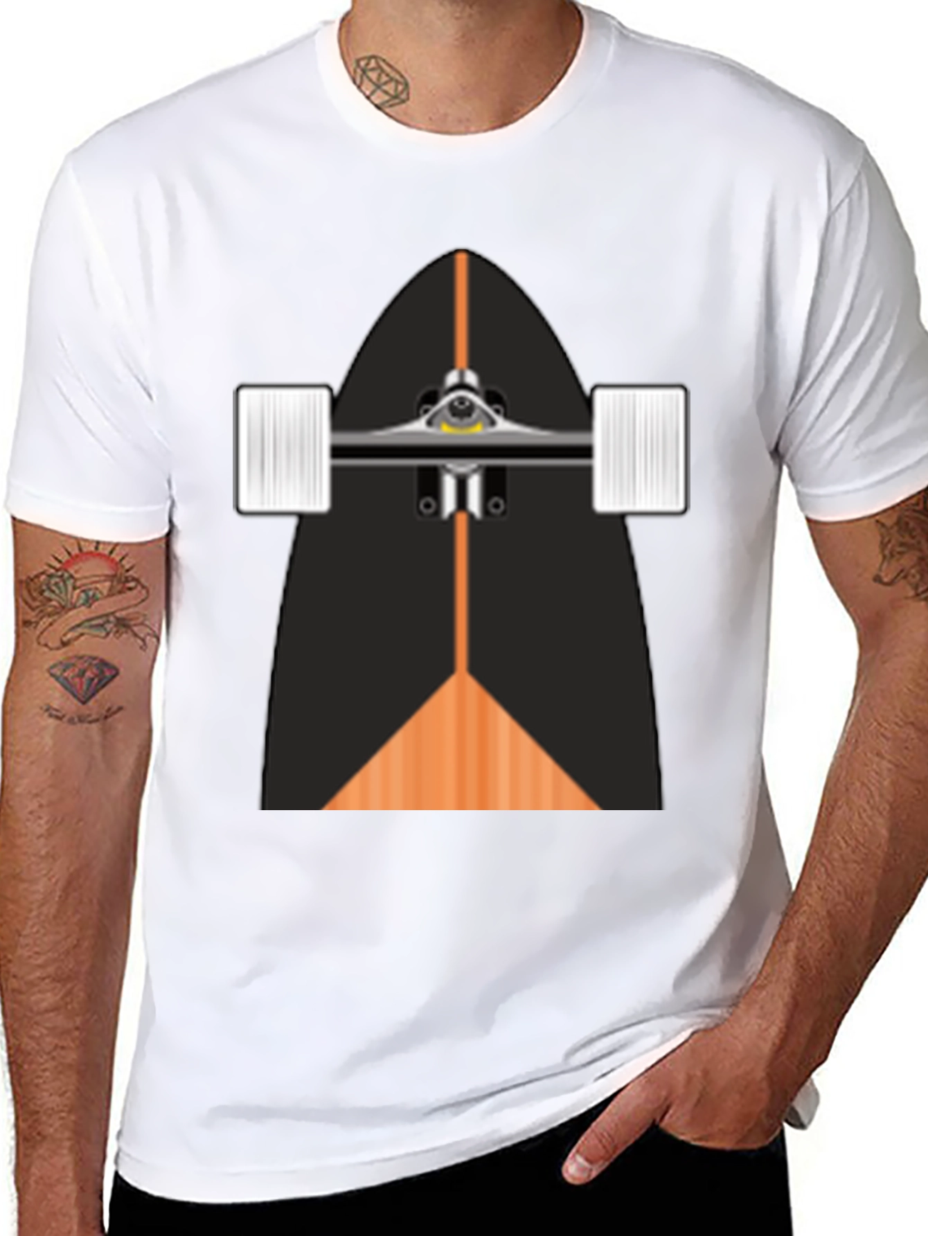 Skateboard Graphic T-Shirt - Cool Style