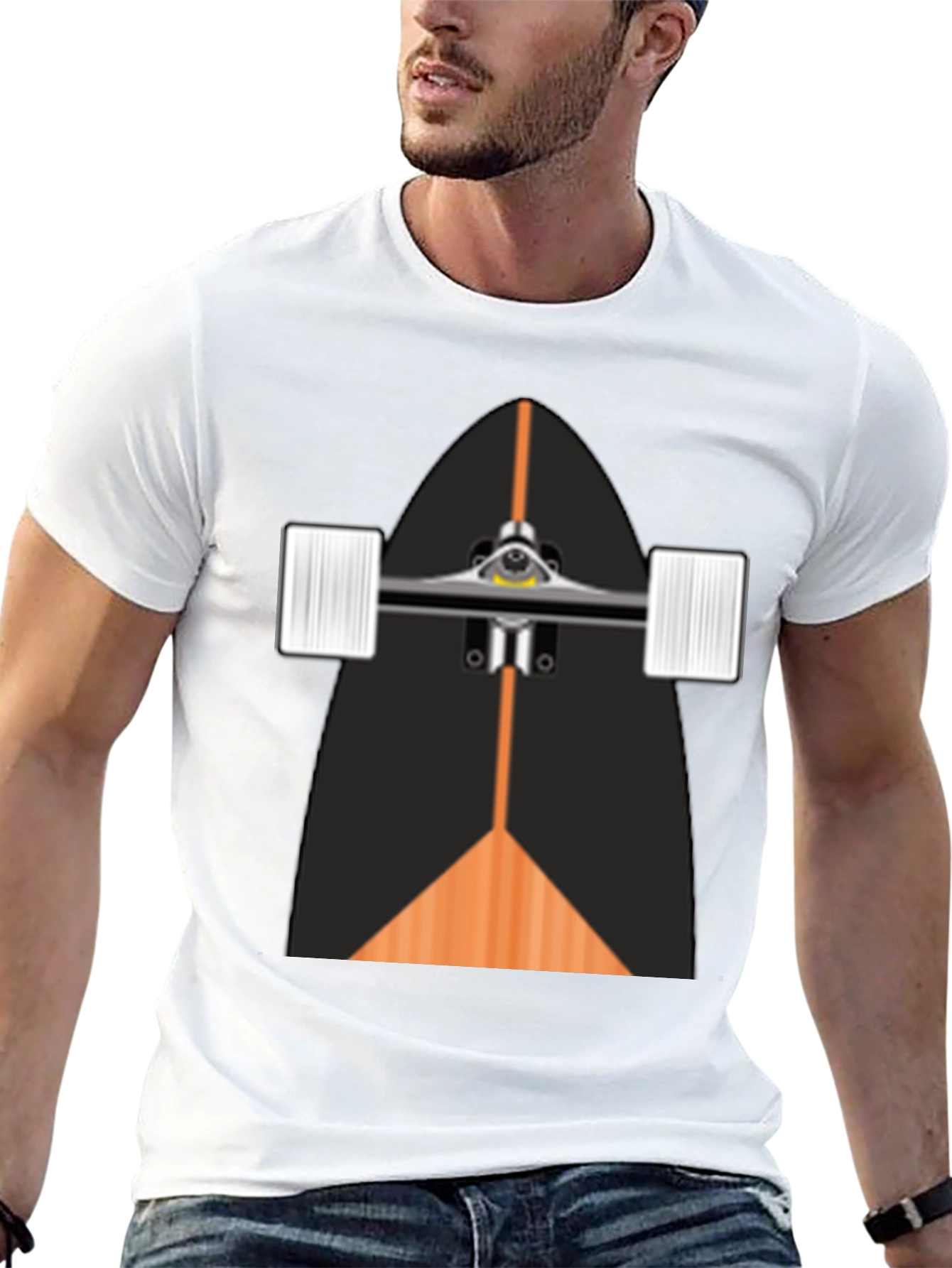 Skateboard Graphic T-Shirt - Cool Style