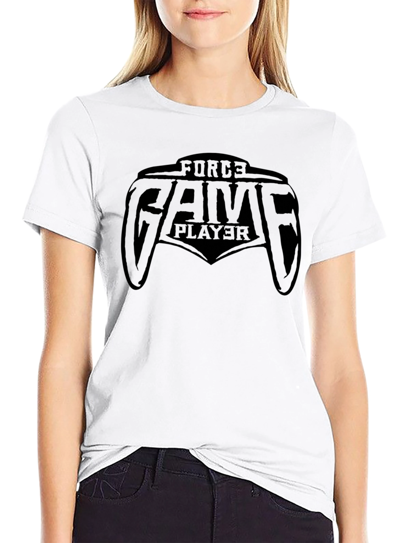 Force Game Player Black T-Shirt