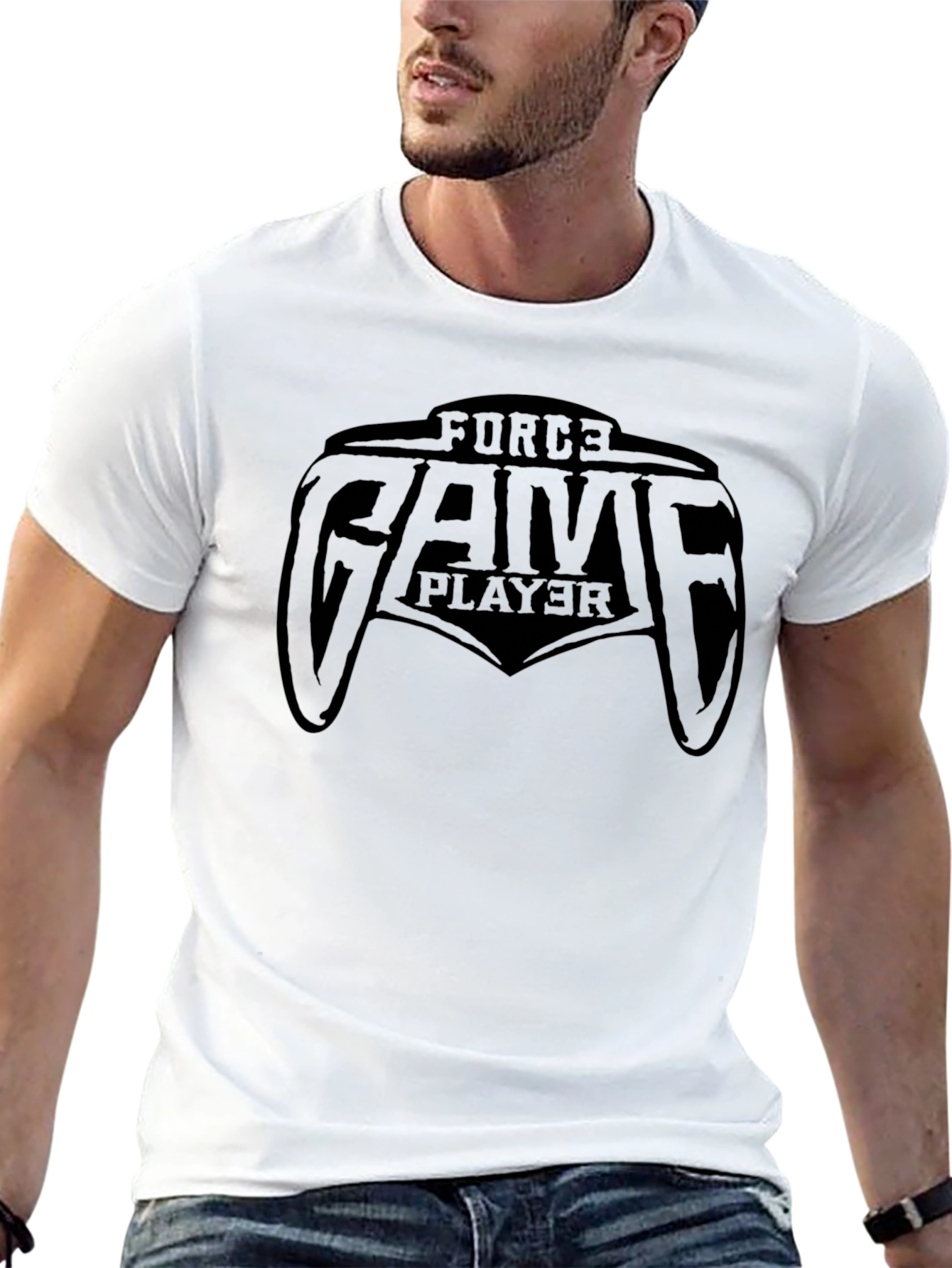 Force Game Player Black T-Shirt