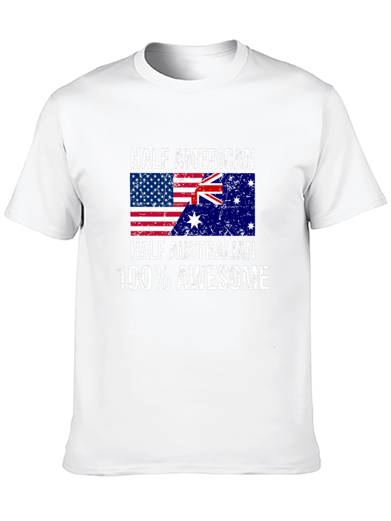 Half American Half Australian Awesome Graphic Tee