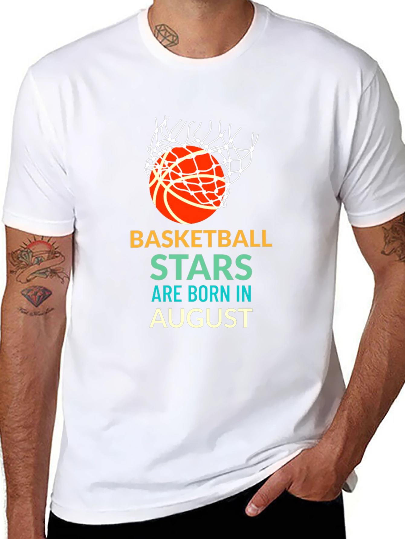 Basketball Stars Born in August T-Shirt