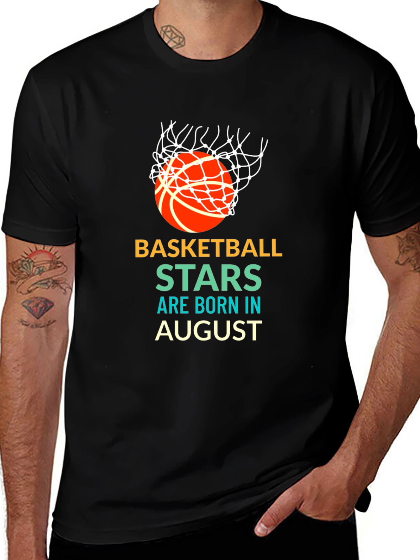 Basketball Stars Born in August T-Shirt