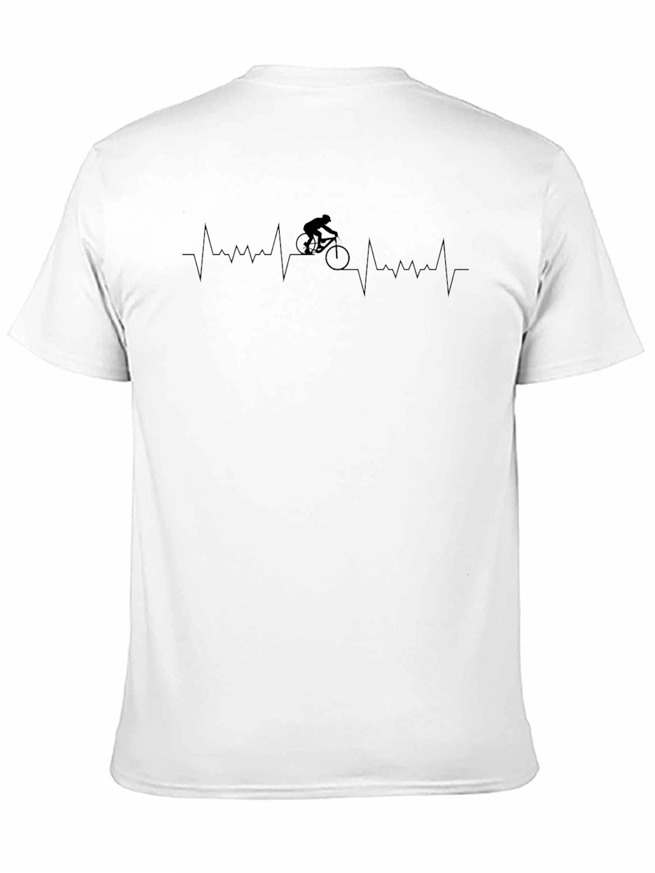Cycling Heartbeat T-Shirt - Black