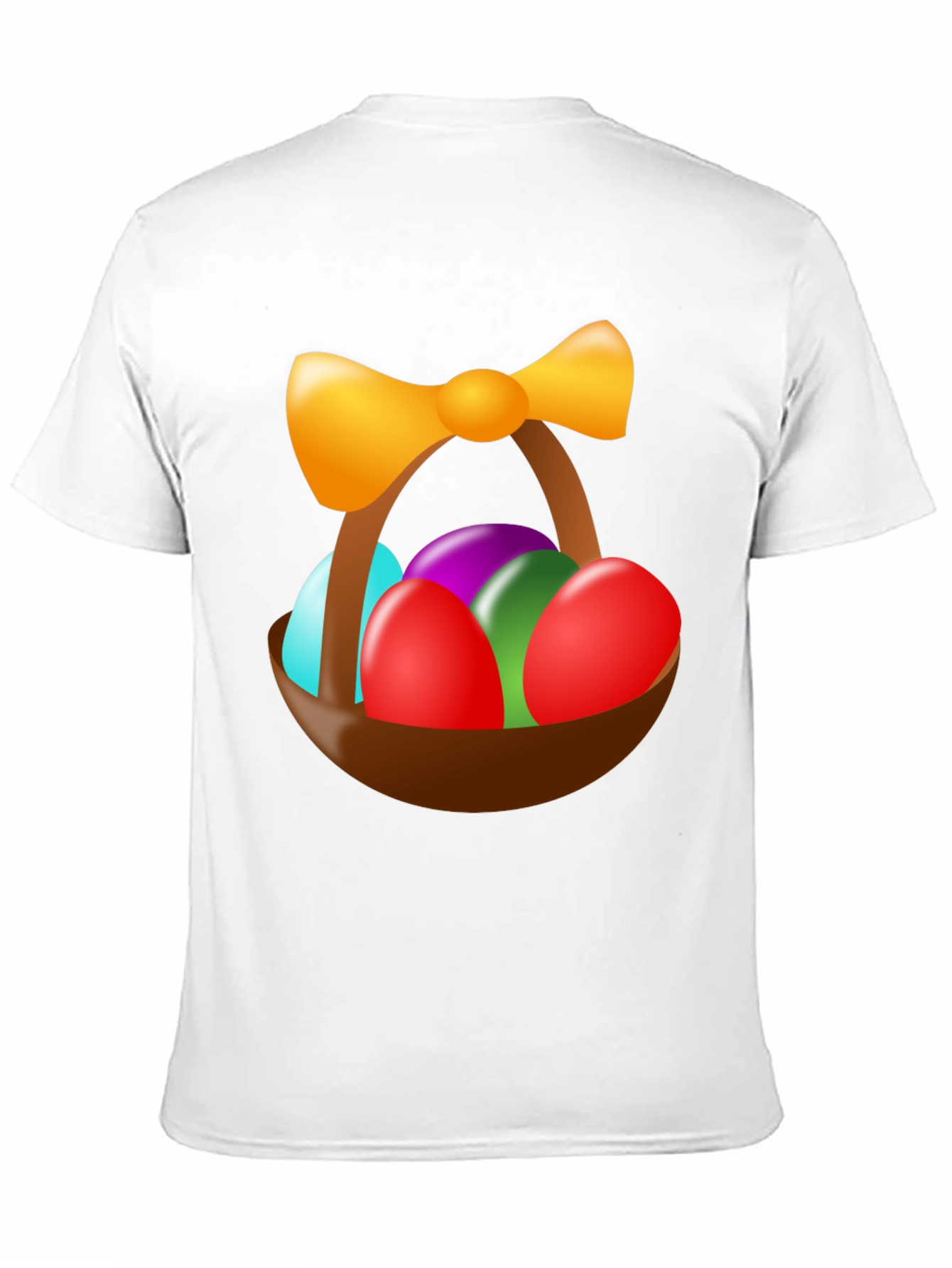 Easter Egg Basket Graphic Tee - Festive Holiday Shirt