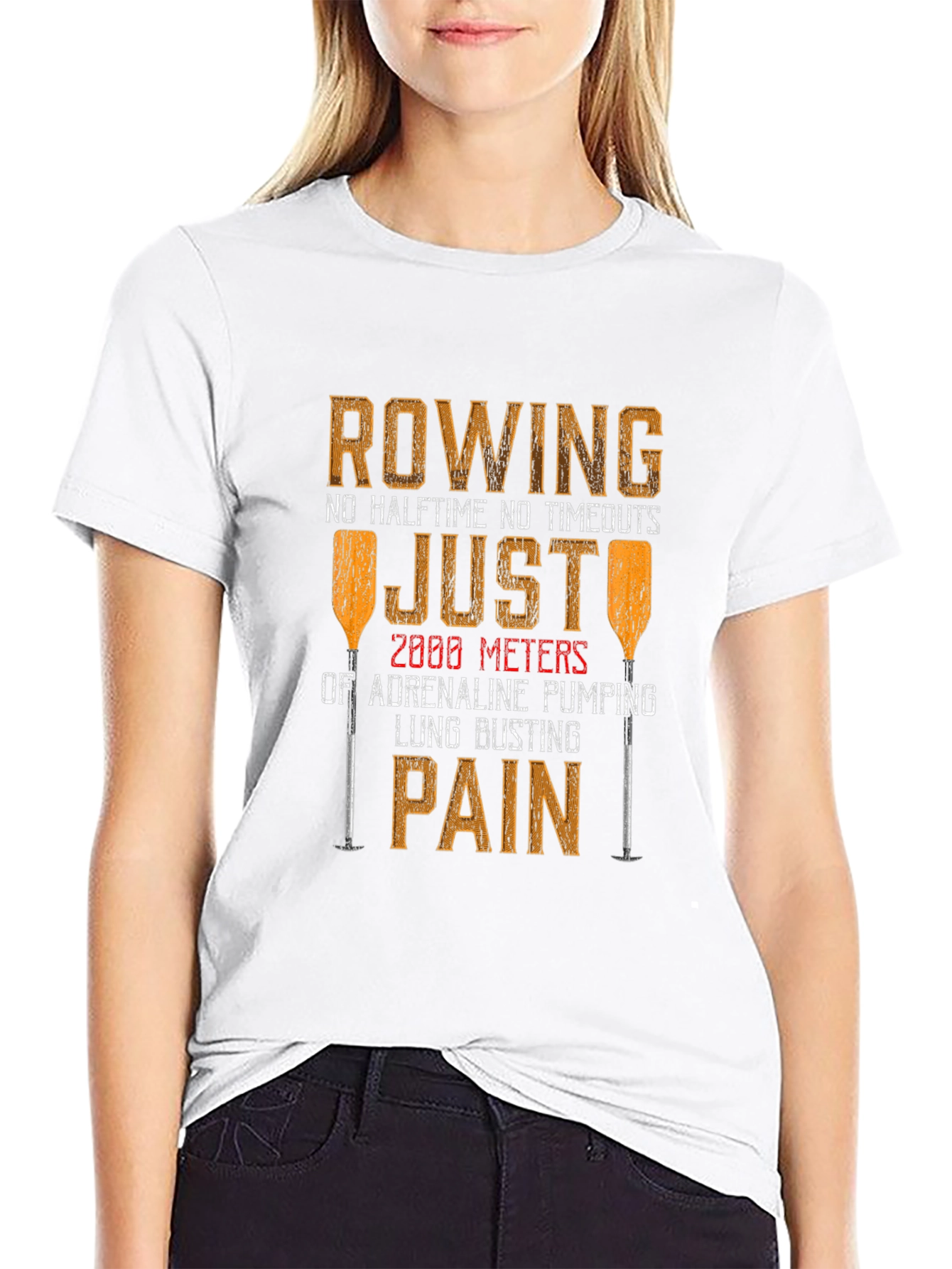 Rowing Adrenaline Pumping Pain T-Shirt