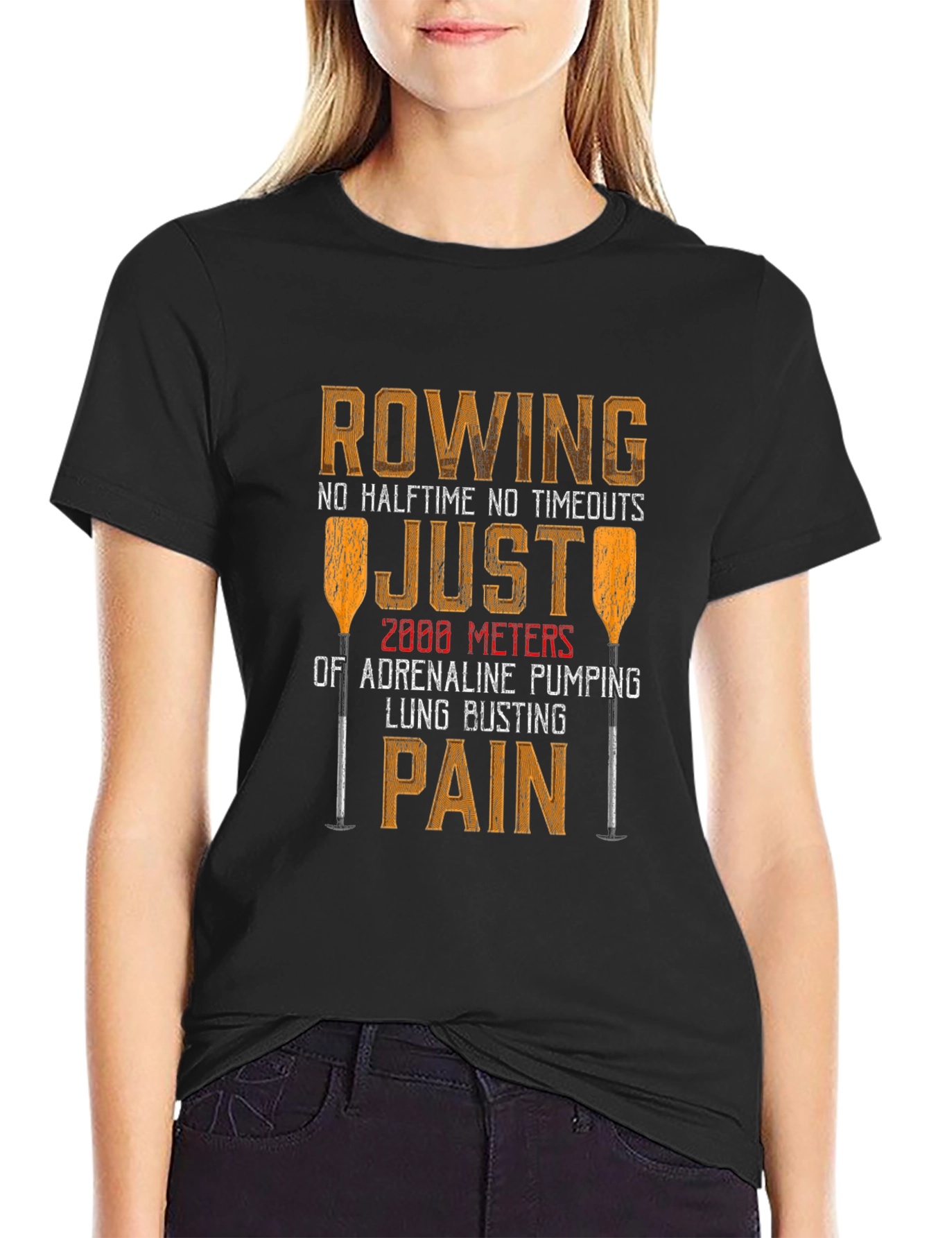 Rowing Adrenaline Pumping Pain T-Shirt