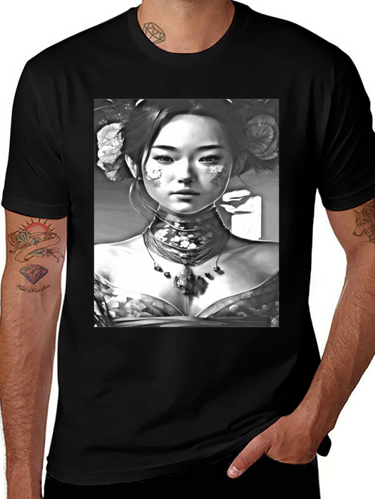 Geisha Portrait Graphic Tee