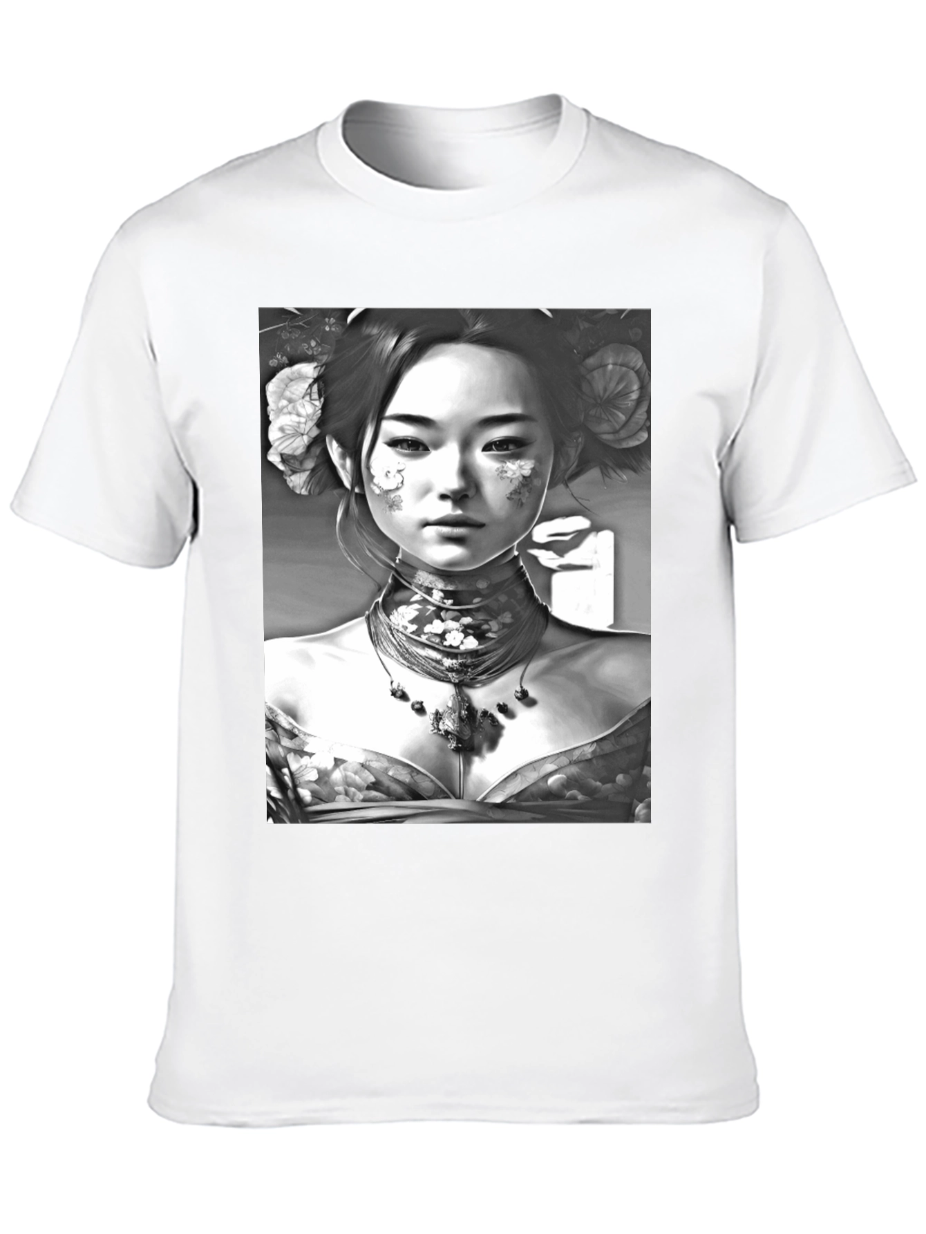 Geisha Portrait Graphic Tee