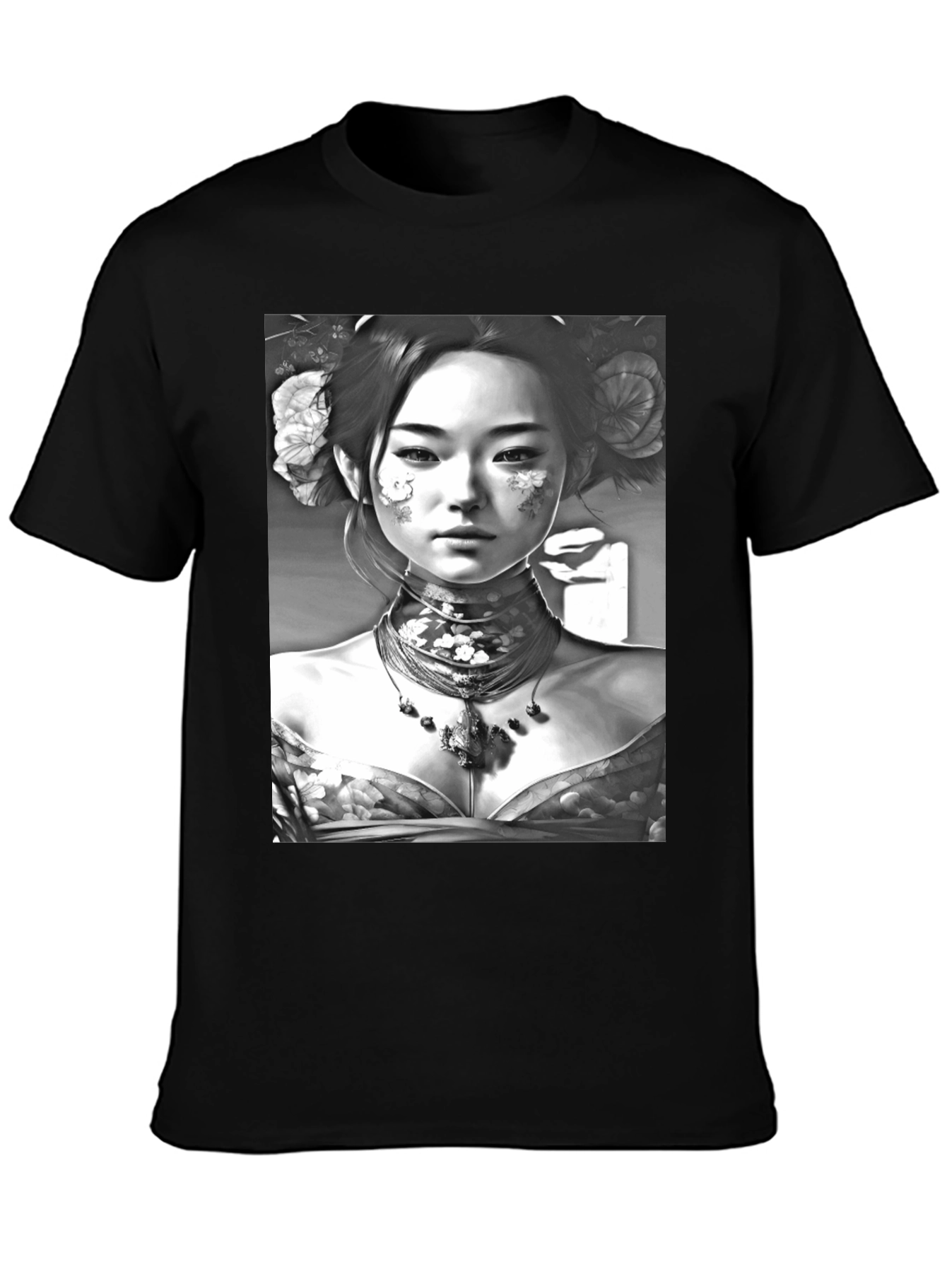 Geisha Portrait Graphic Tee