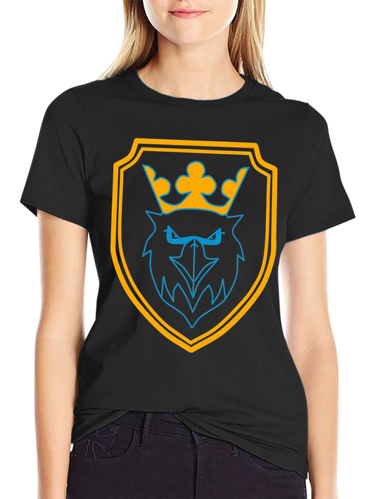 Graphic Tee: Crowned Eagle Shield Black T-Shirt