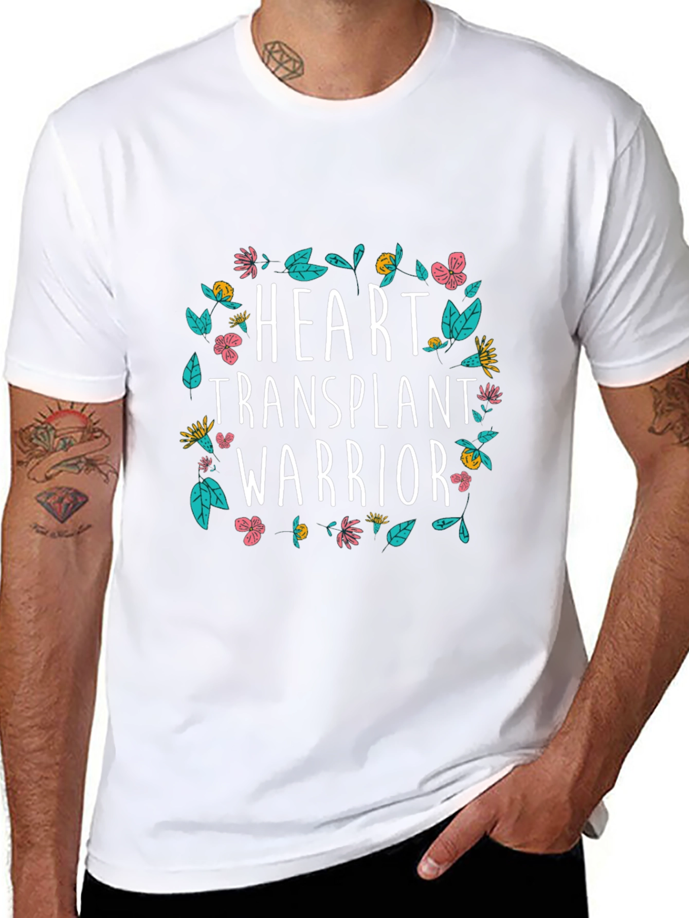 Heart Transplant Warrior Graphic T-Shirt