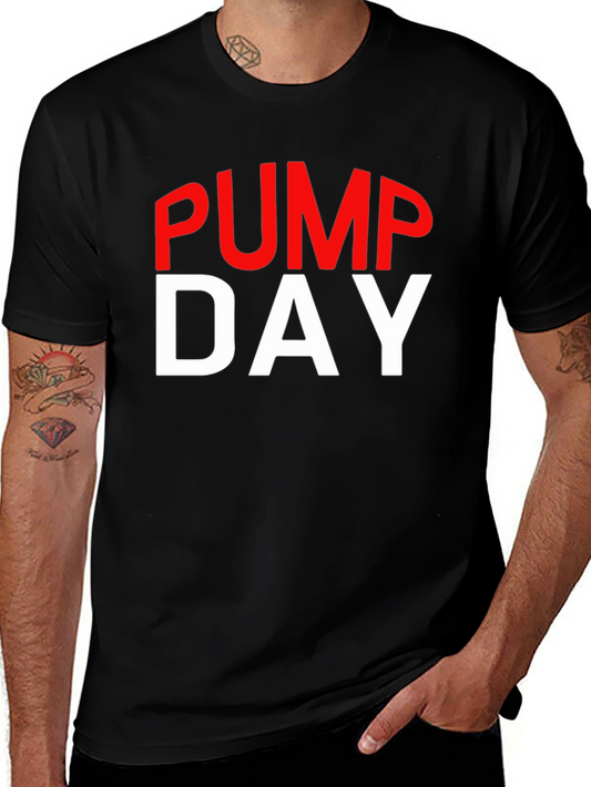 Pump Day Gym Workout T-Shirt - Black