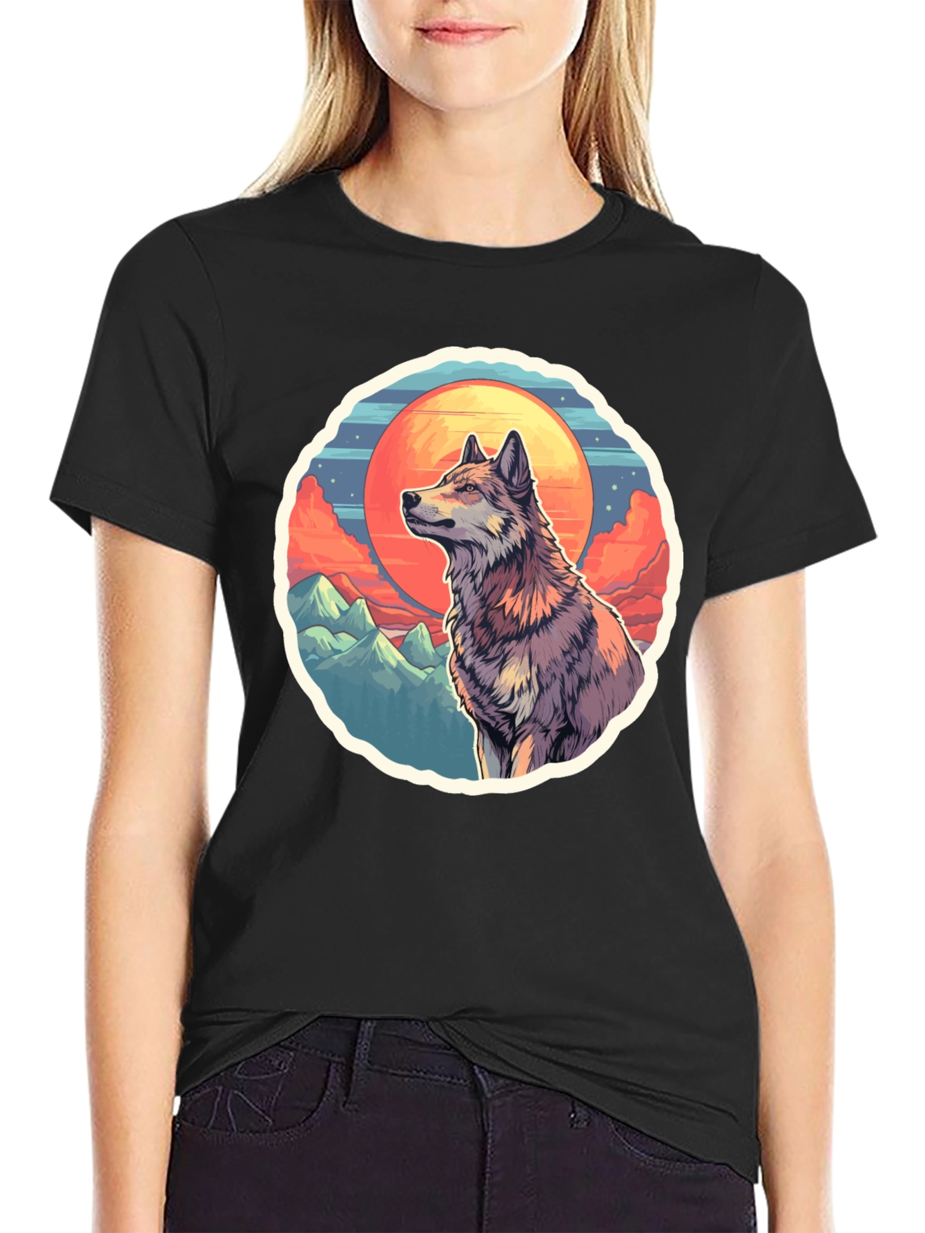 Wolf Graphic T-Shirt - Nature Inspired Design