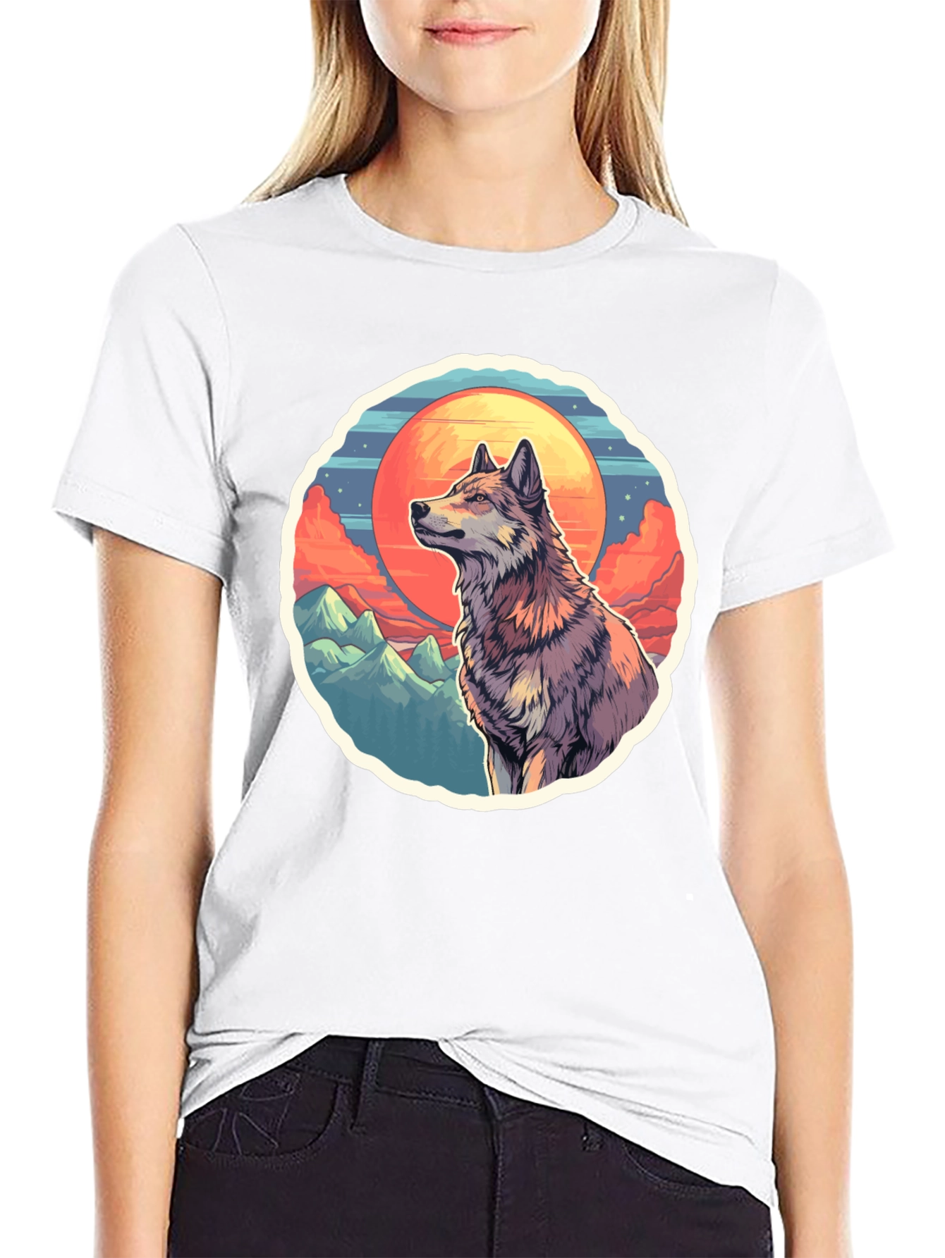 Wolf Graphic T-Shirt - Nature Inspired Design