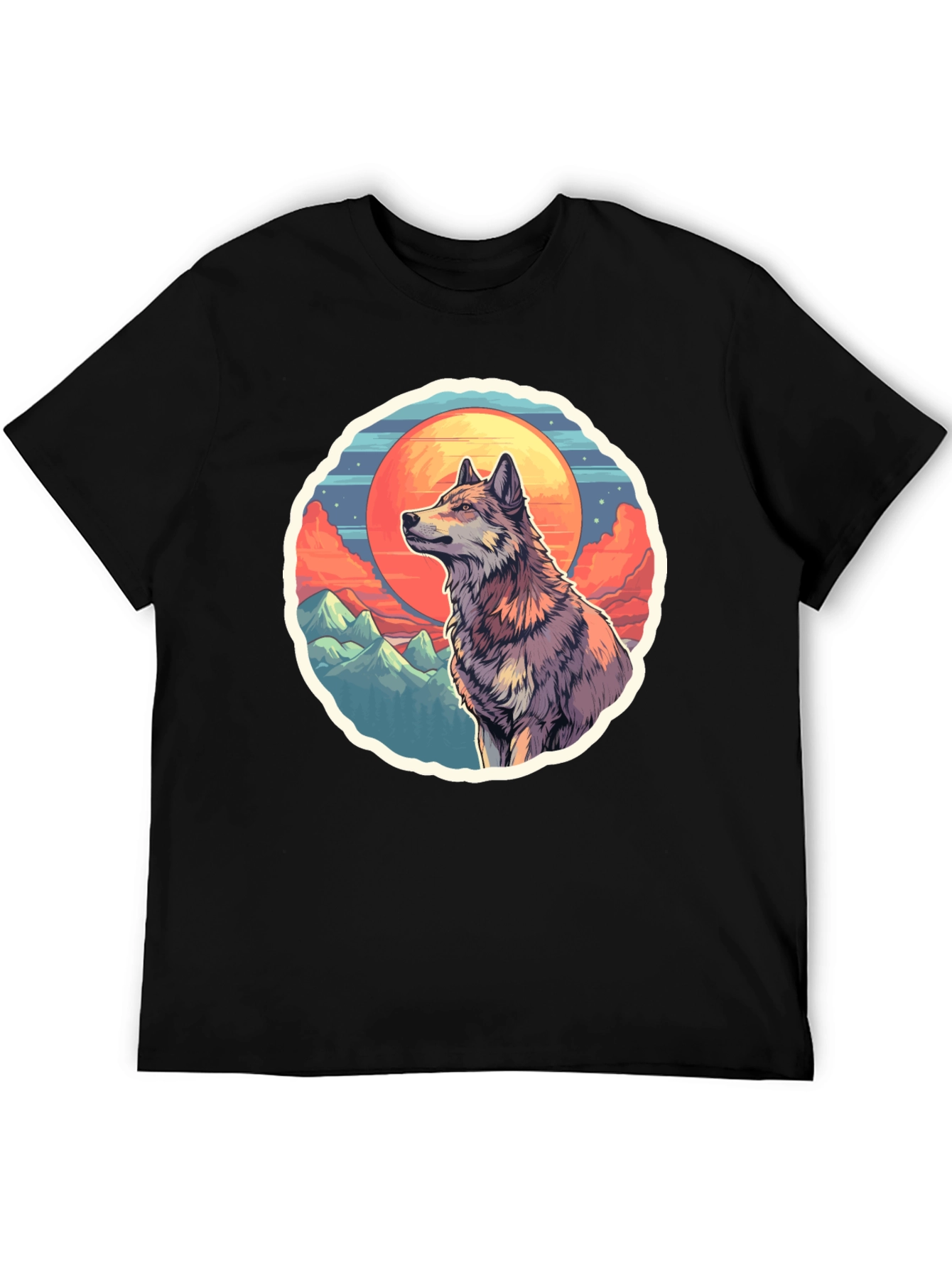Wolf Graphic T-Shirt - Nature Inspired Design