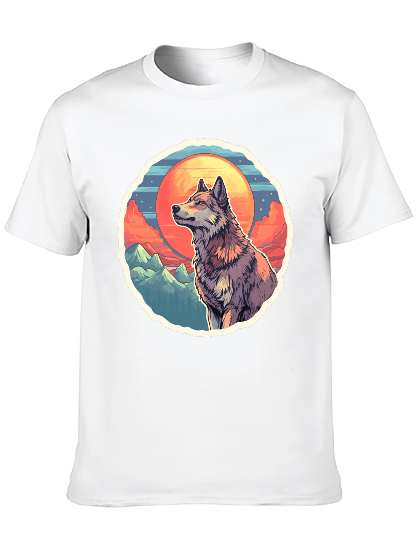 Wolf Graphic T-Shirt - Nature Inspired Design