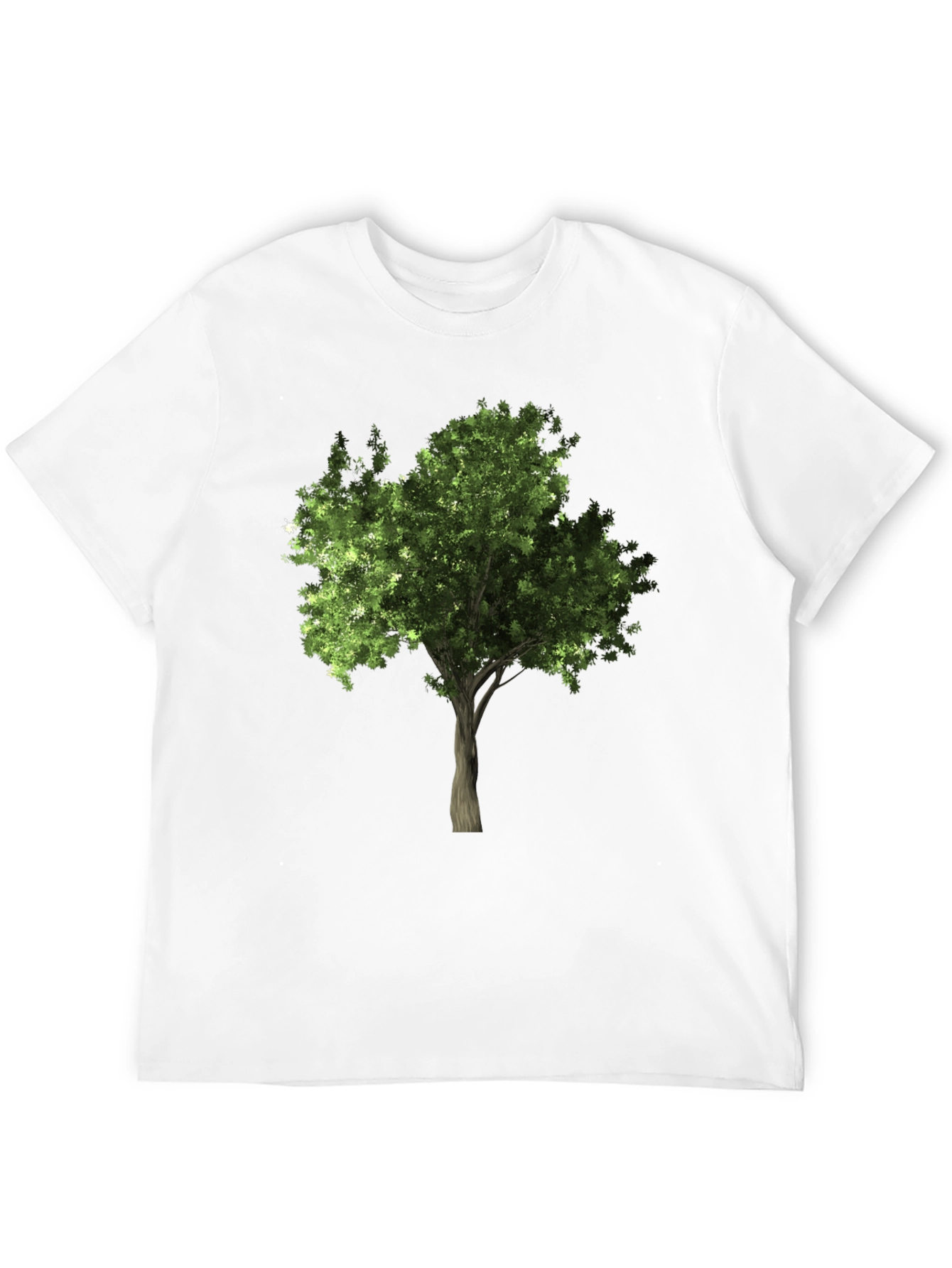 Nature Tree Graphic Tee - Black Cotton Comfort