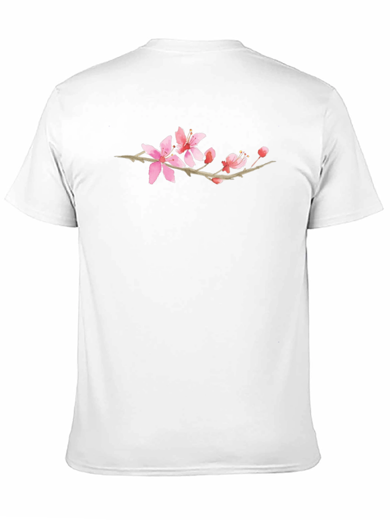 Floral Branch Black T-Shirt