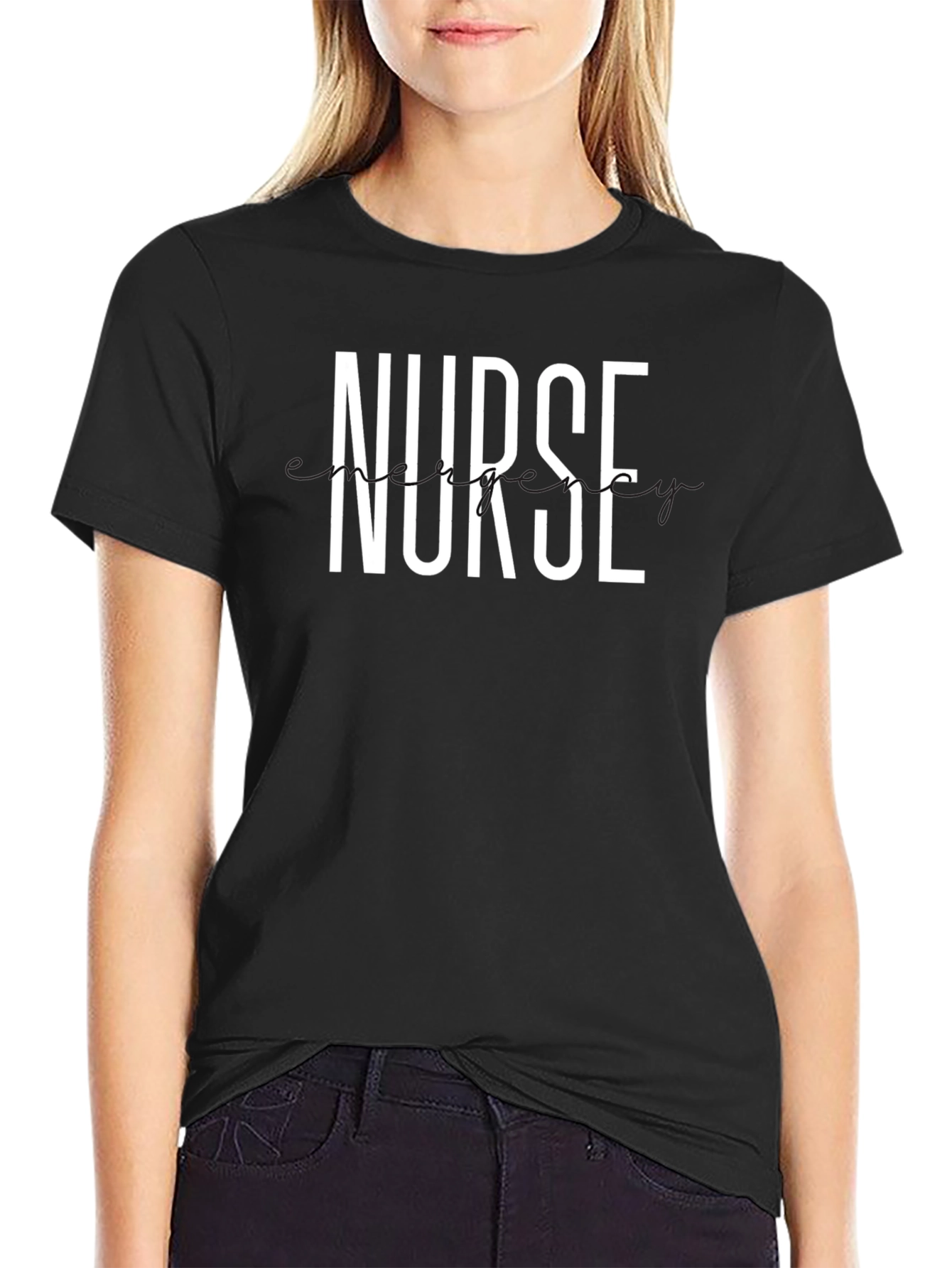 Emergency Nurse Black T-Shirt