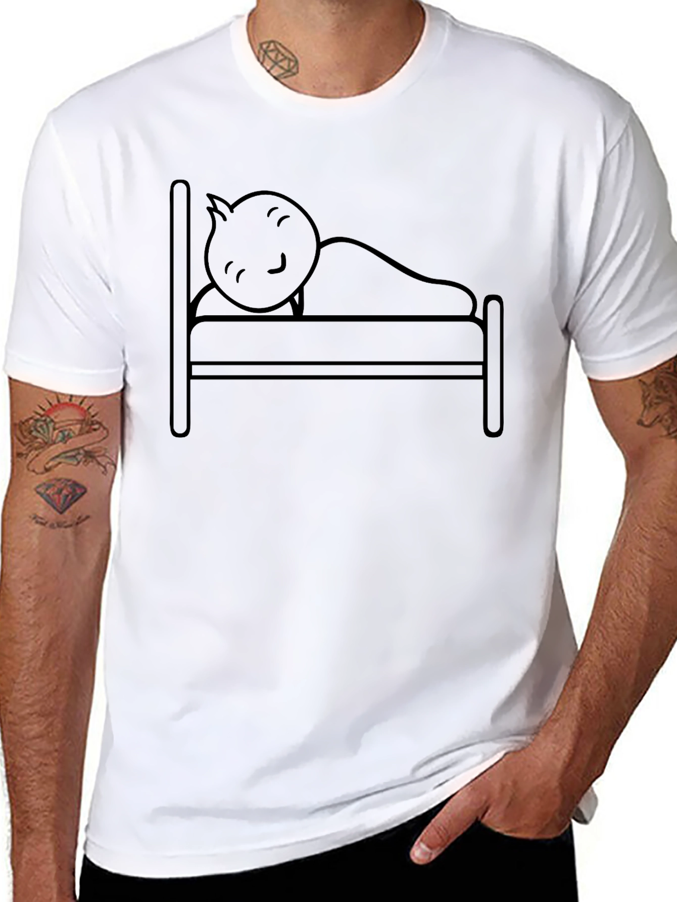 Sleeping Stick Figure T-Shirt