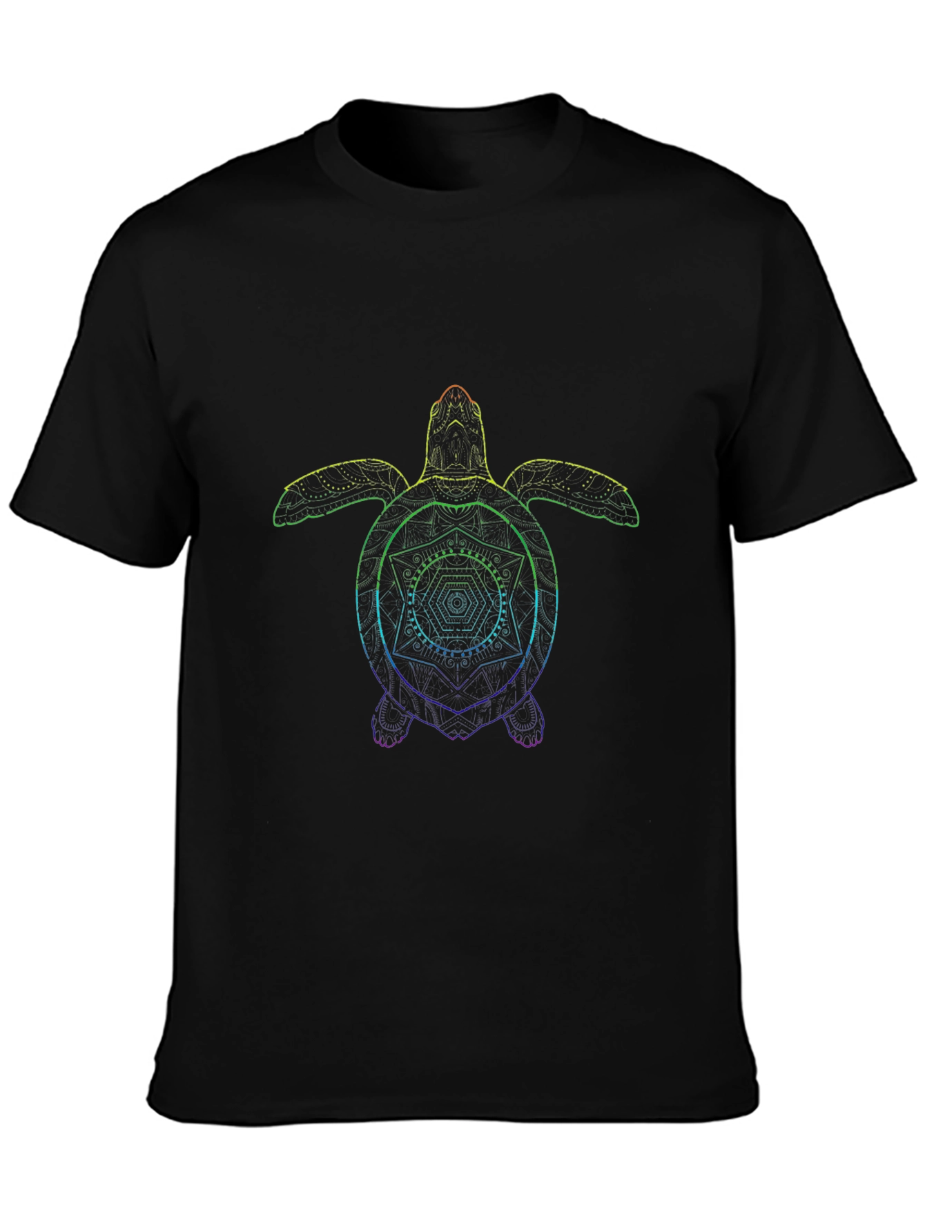 Rainbow Turtle Graphic T-Shirt