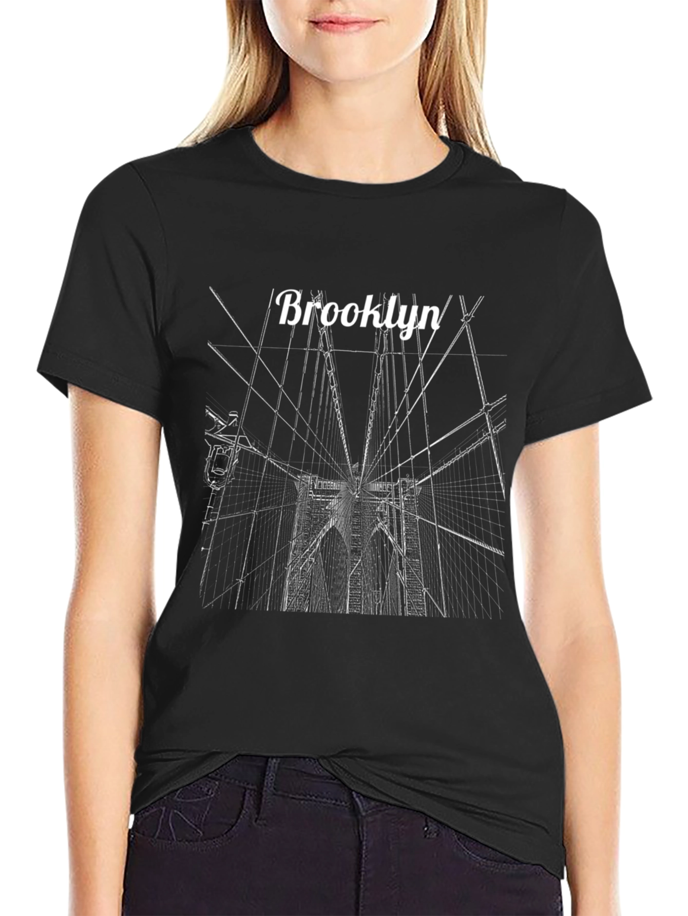 Brooklyn Bridge Graphic Tee - Black T-Shirt