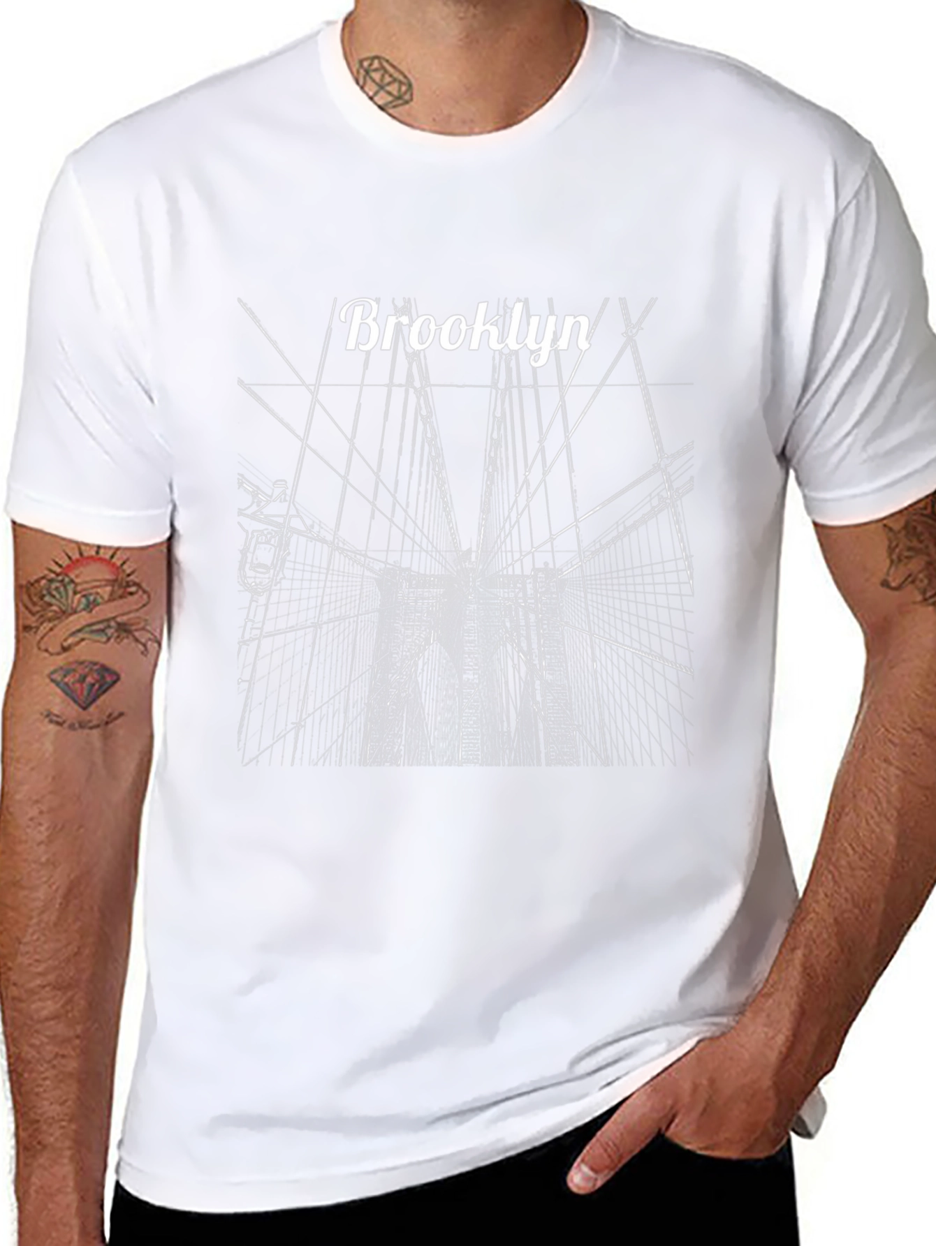 Brooklyn Bridge Graphic Tee - Black T-Shirt
