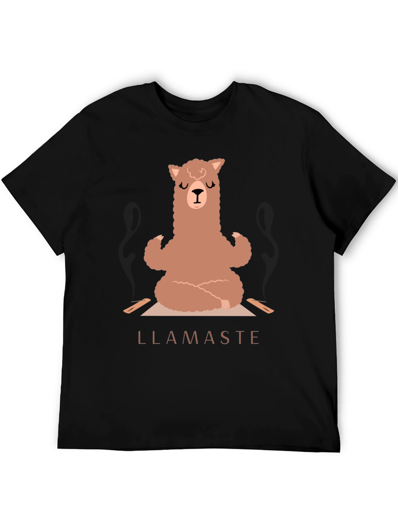 Llamaste Yoga T-Shirt - Meditating Llama Tee