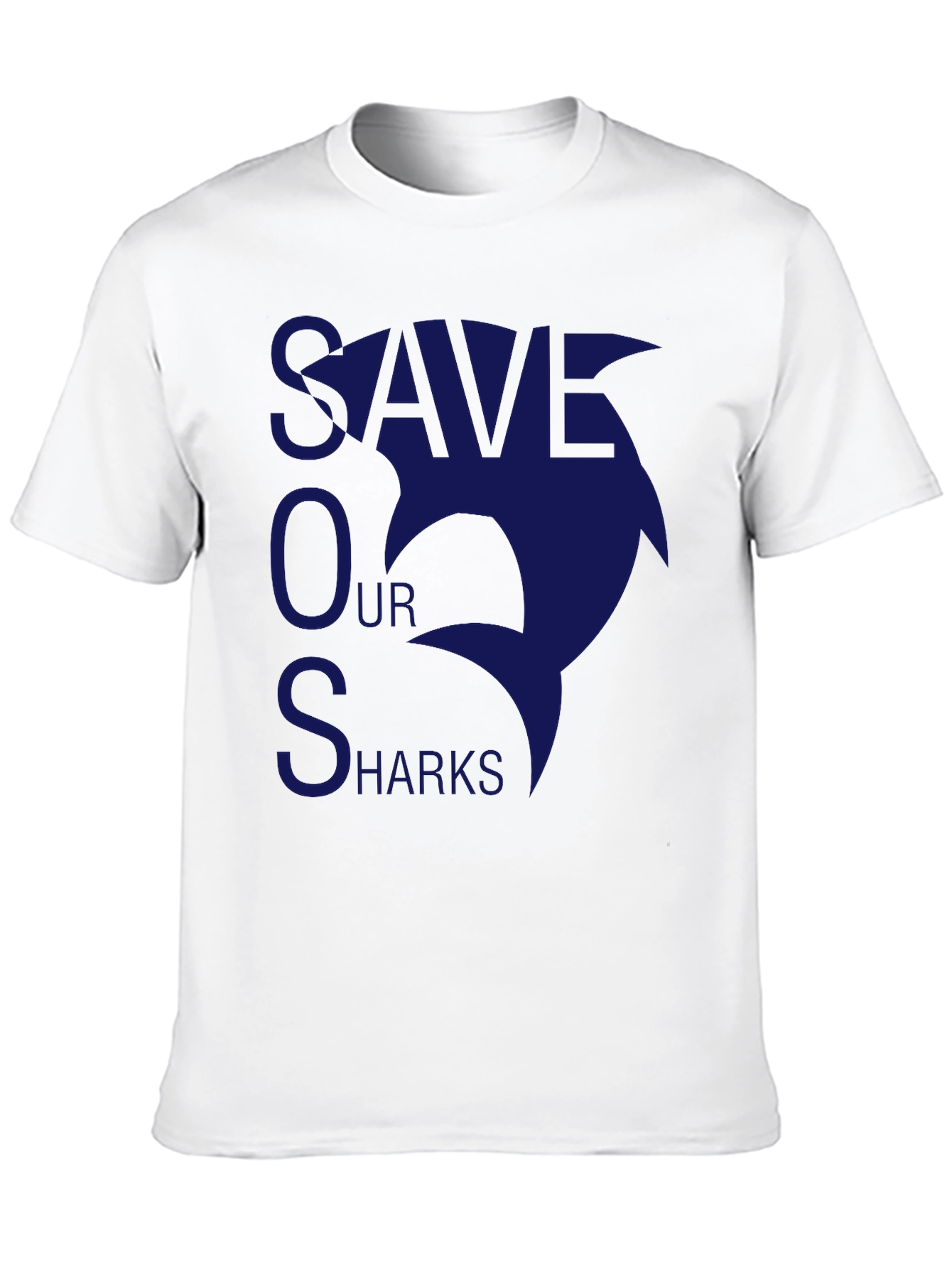 Save Our Sharks T-Shirt - Black Cotton Tee