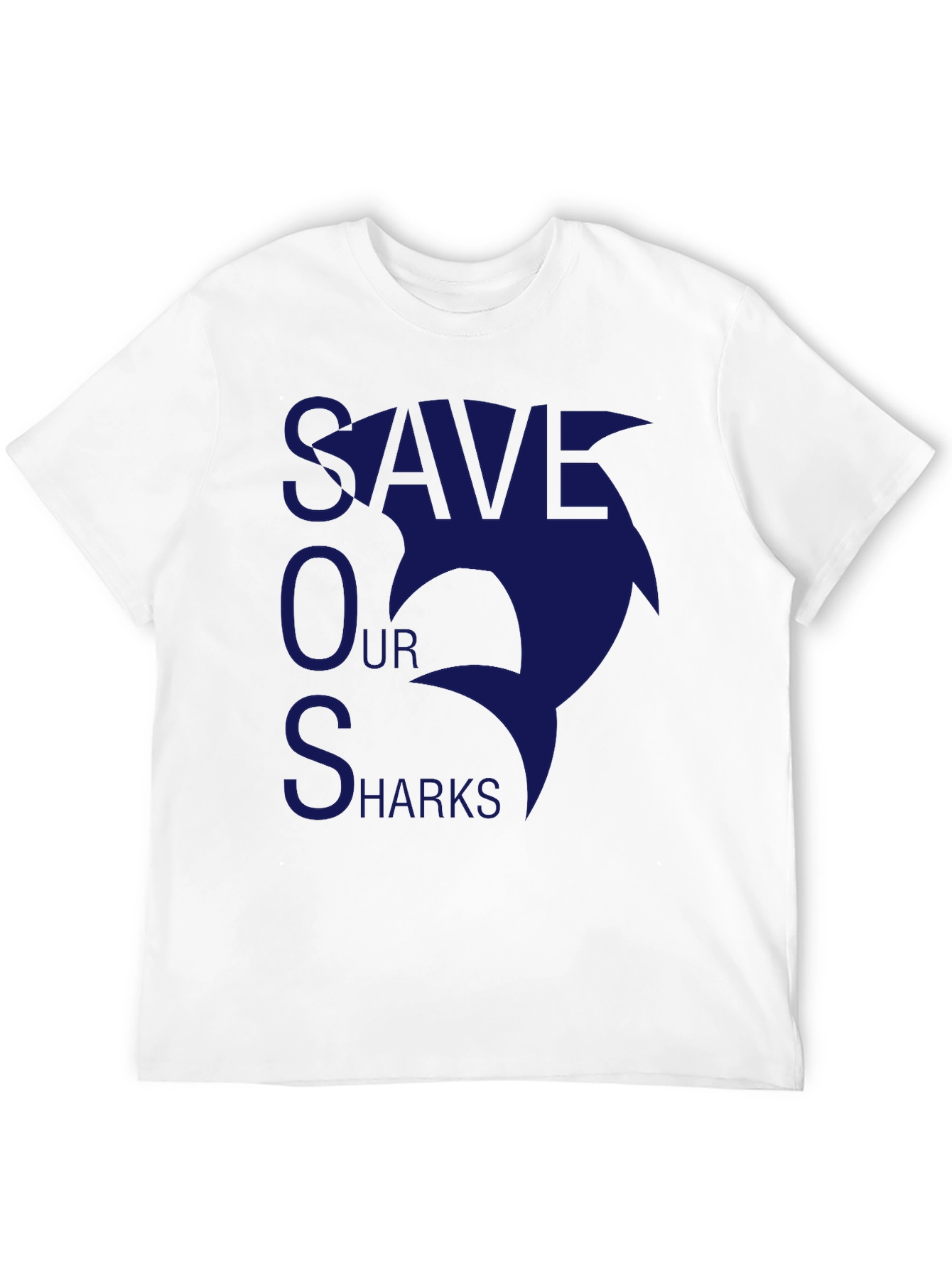 Save Our Sharks T-Shirt - Black Cotton Tee