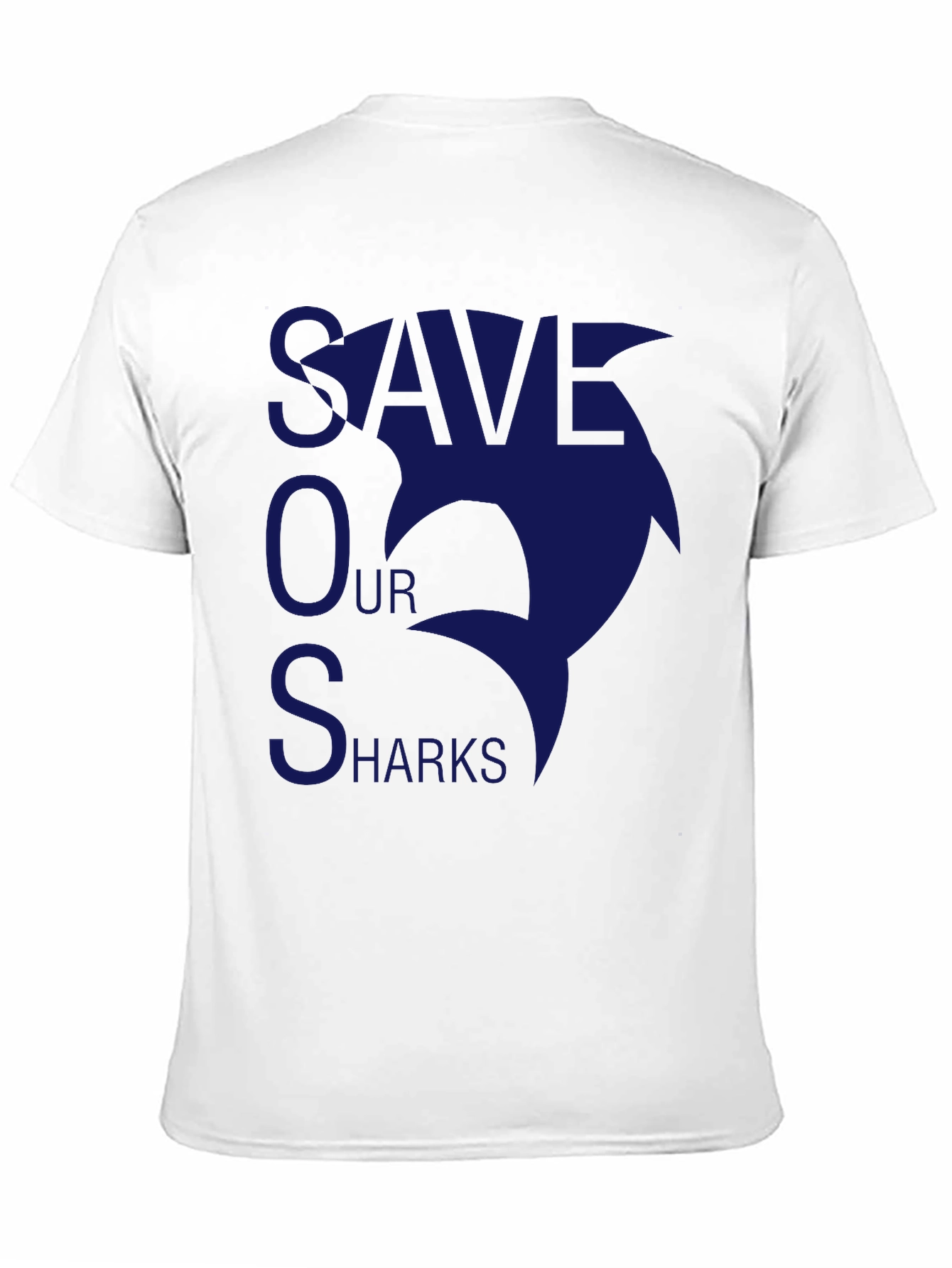 Save Our Sharks T-Shirt - Black Cotton Tee
