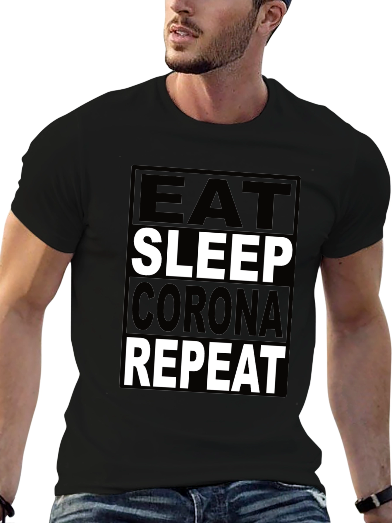 Eat Sleep Corona Repeat T-Shirt