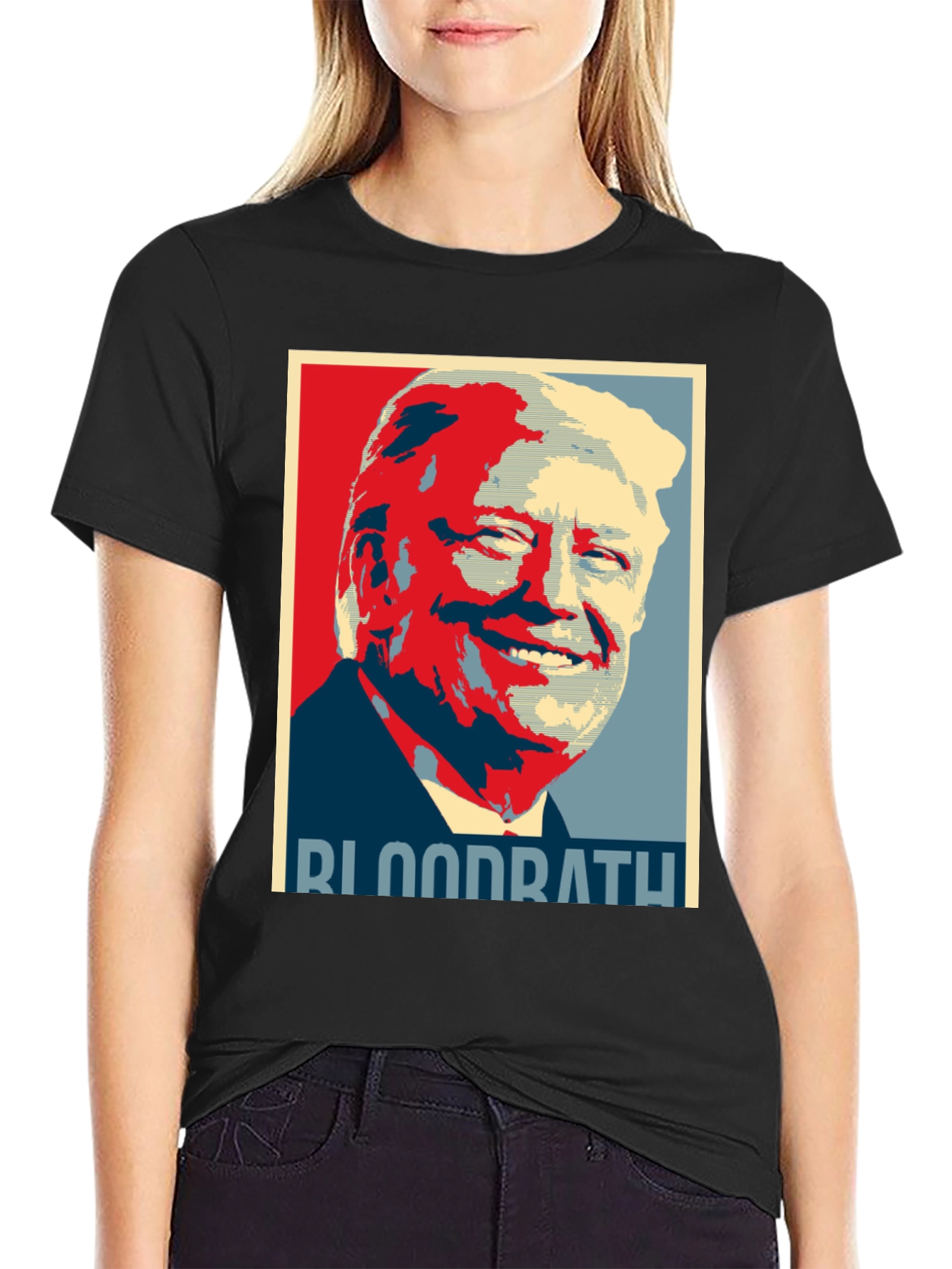 Trump Bloodbath Graphic Tee - Political Statement Shirt