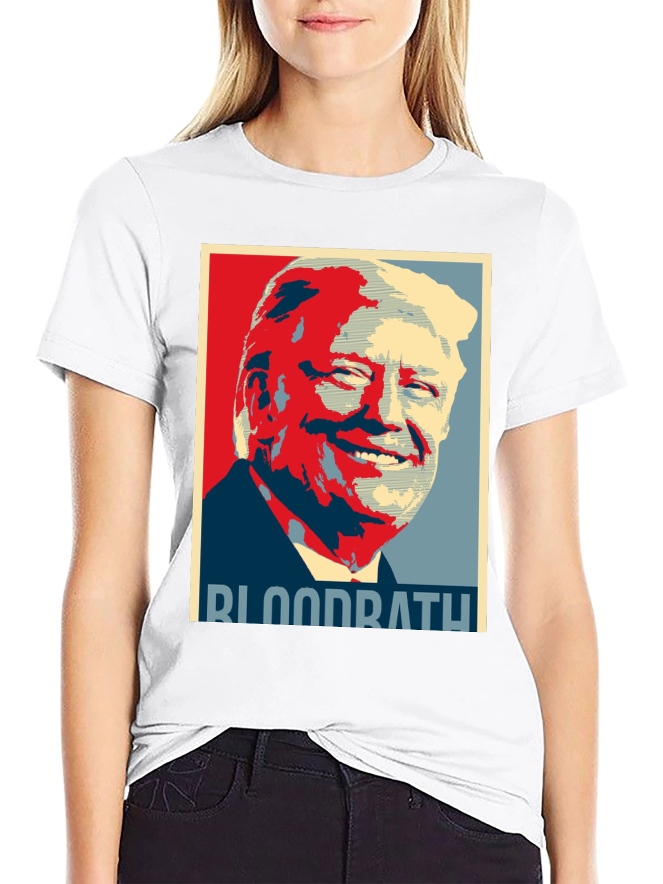 Trump Bloodbath Graphic Tee - Political Statement Shirt