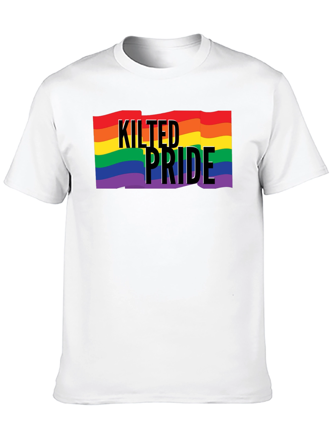Kilted Pride LGBT Rainbow Graphic Tee