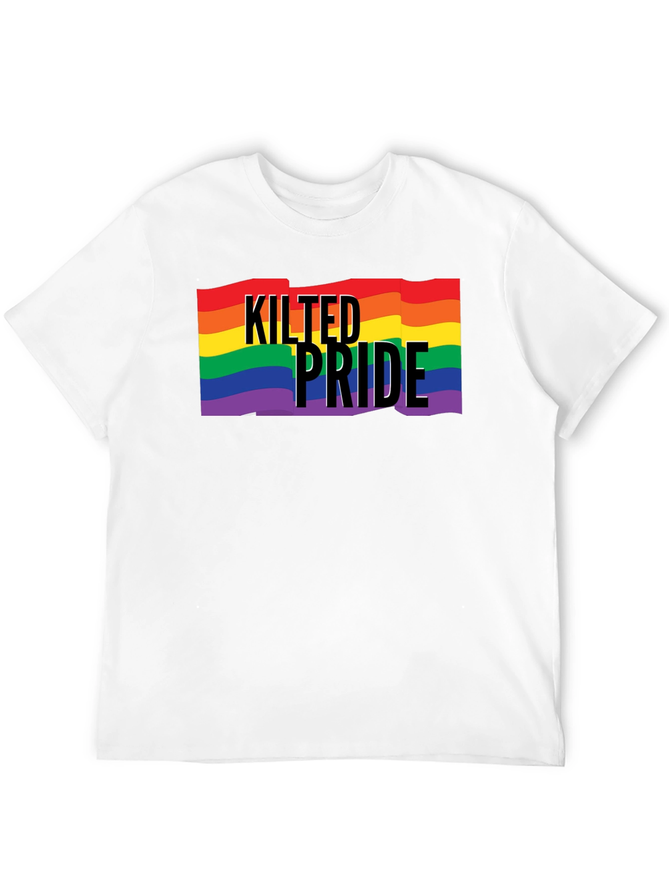 Kilted Pride LGBT Rainbow Graphic Tee
